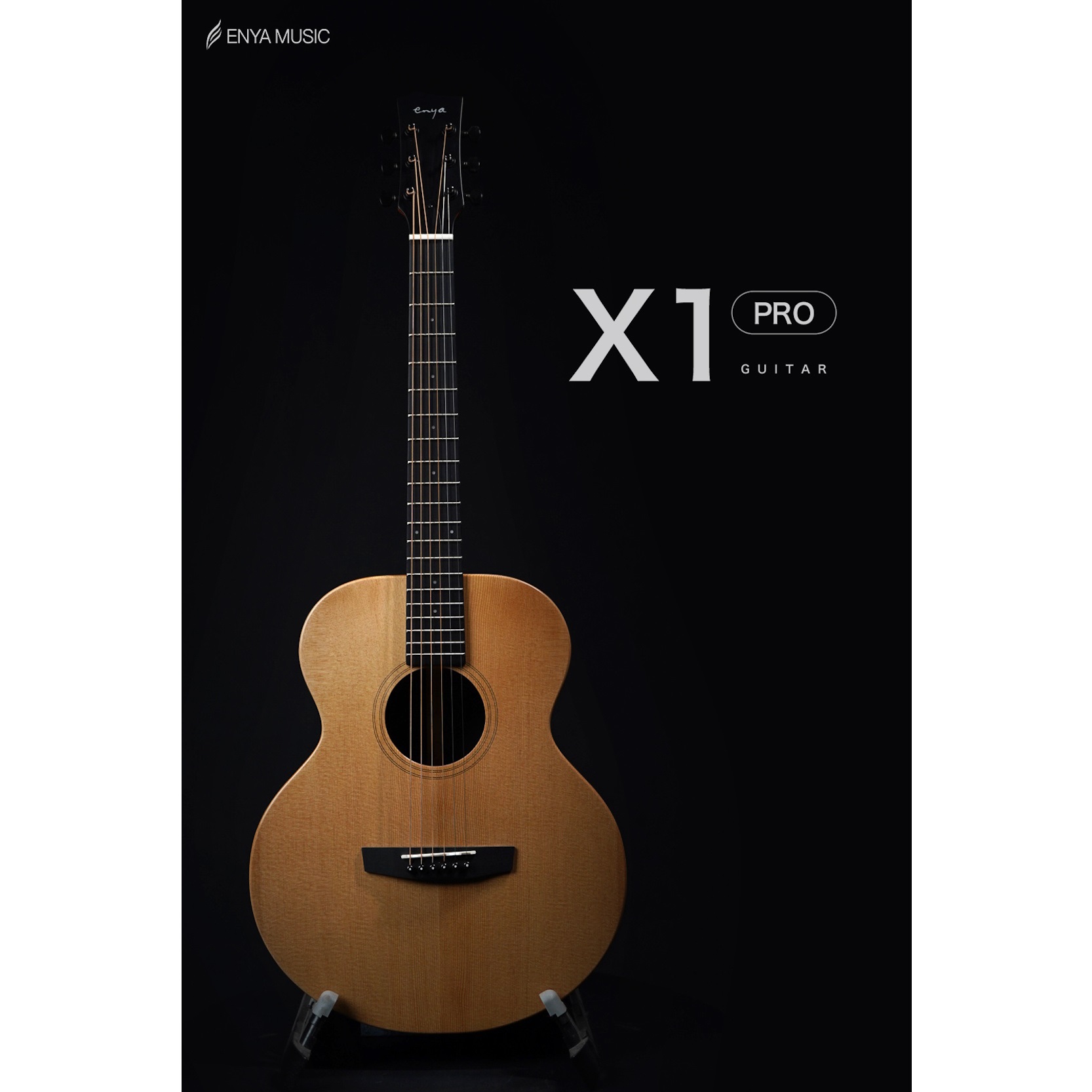 Enya EM-X1 PRO SP1 EQ 36TransAcoustic Guitar- Natural Matt Finish