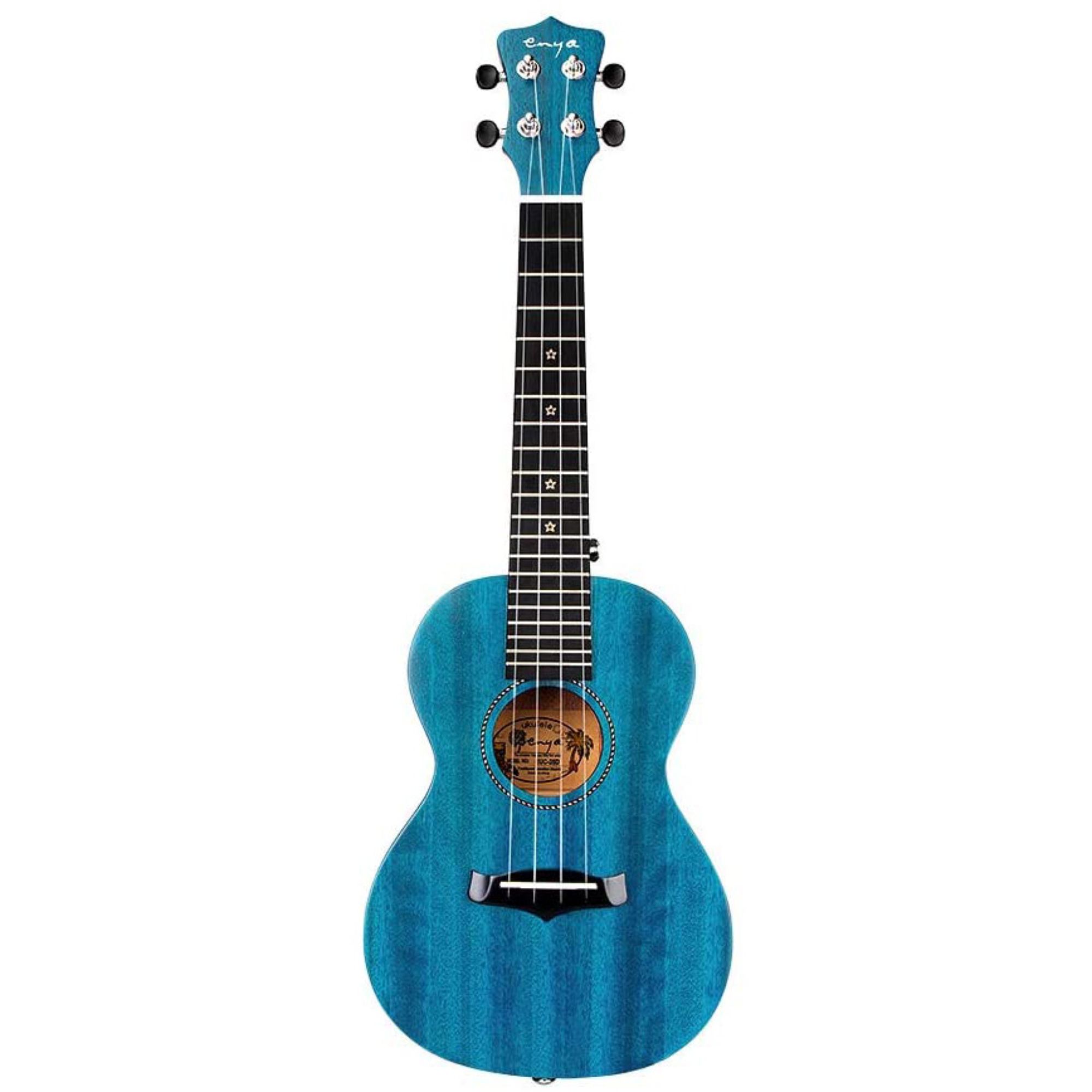 Enya EUC 25D Concert Solid Mahogany Top Ukulele - Blue