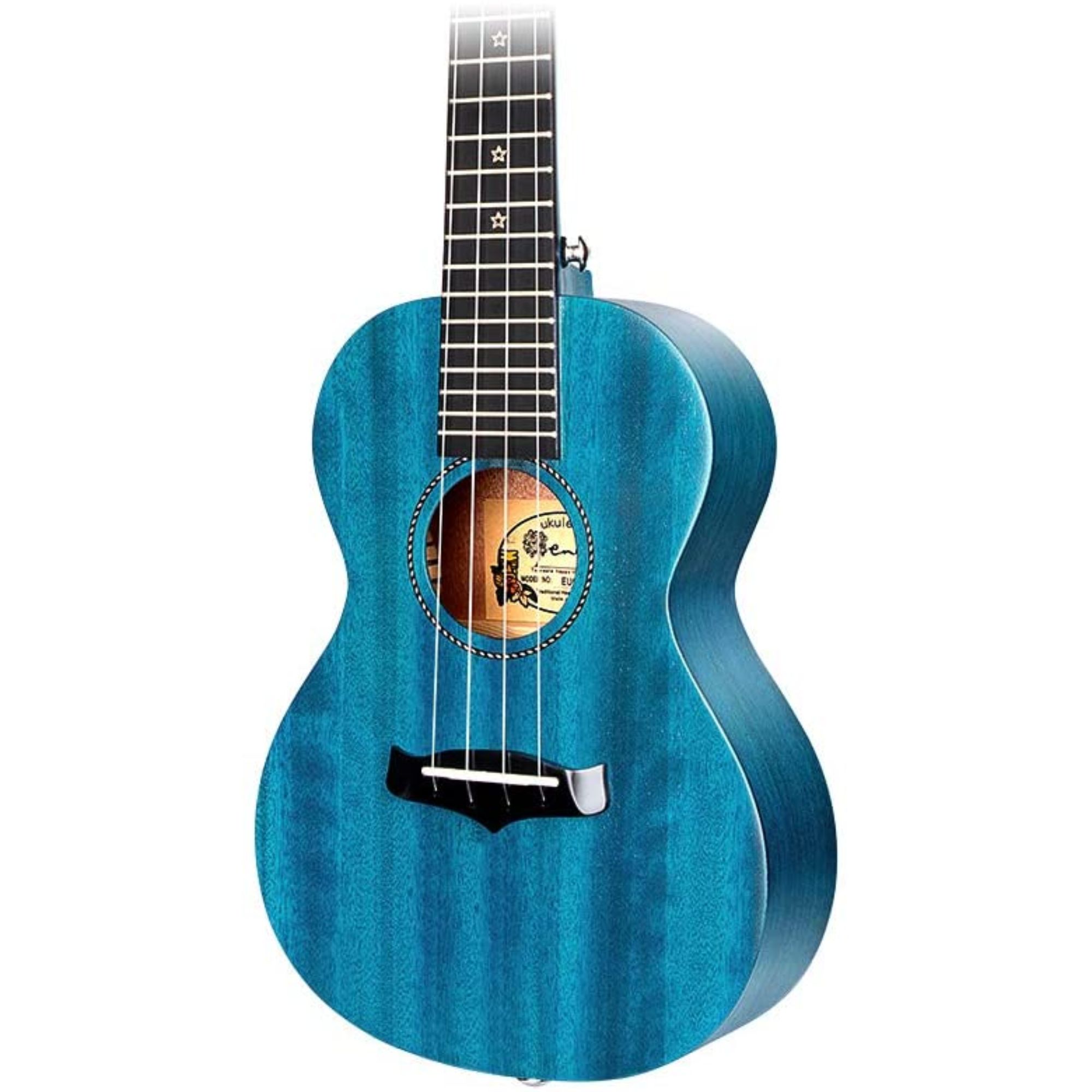 Enya EUC 25D Concert Solid Mahogany Top Ukulele - Blue