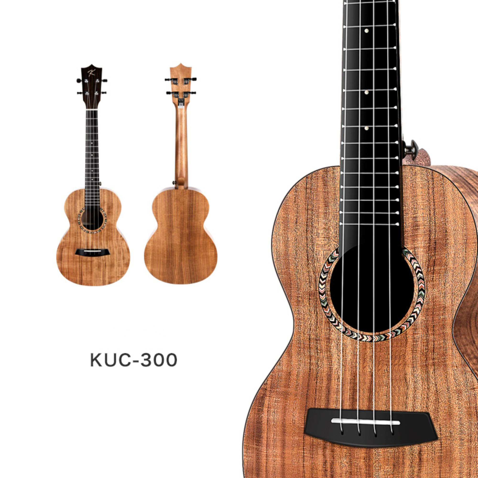 Enya Kaka KUC 300 Concert Ukulele - Koa finish