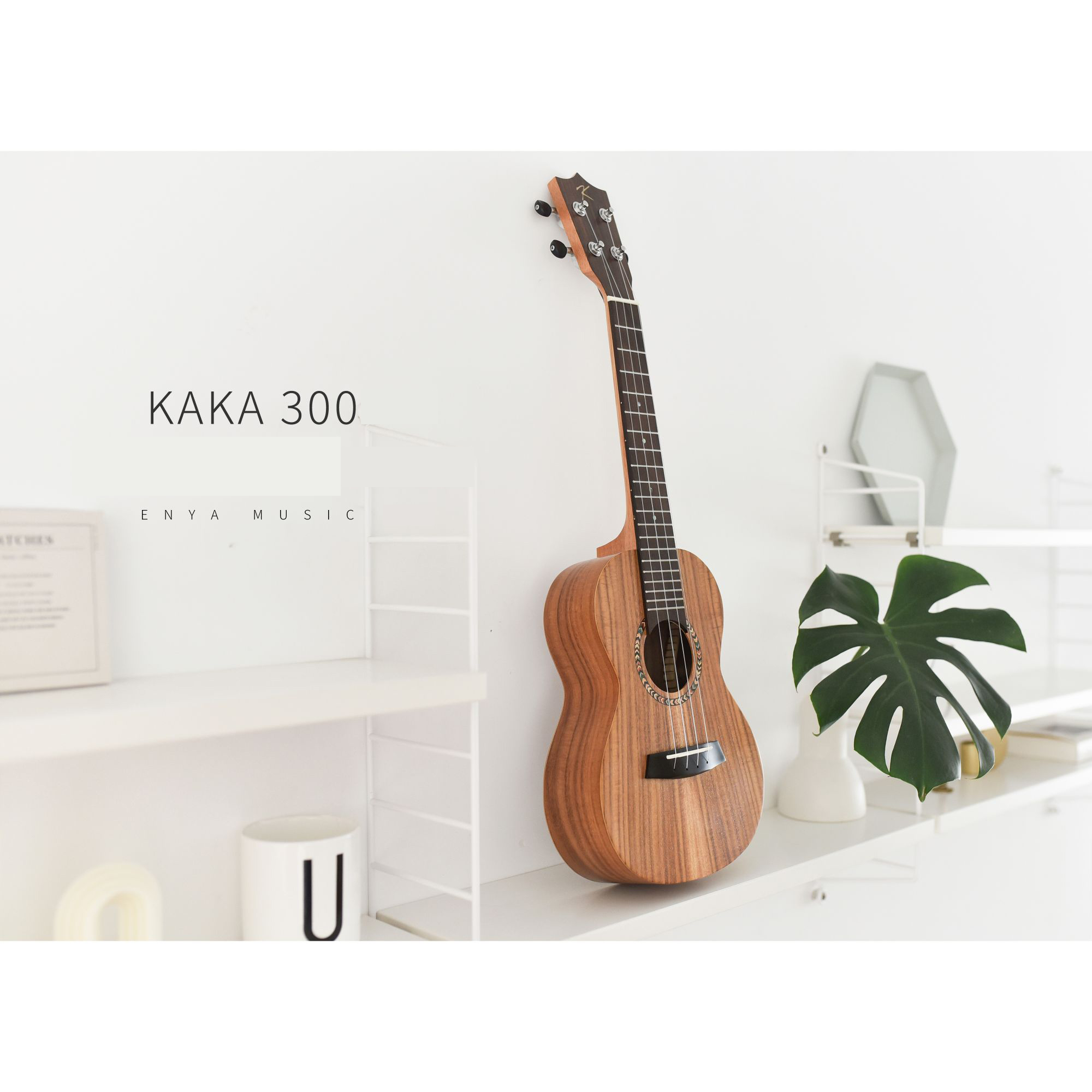 Enya Kaka KUC 300 Concert Ukulele - Koa finish