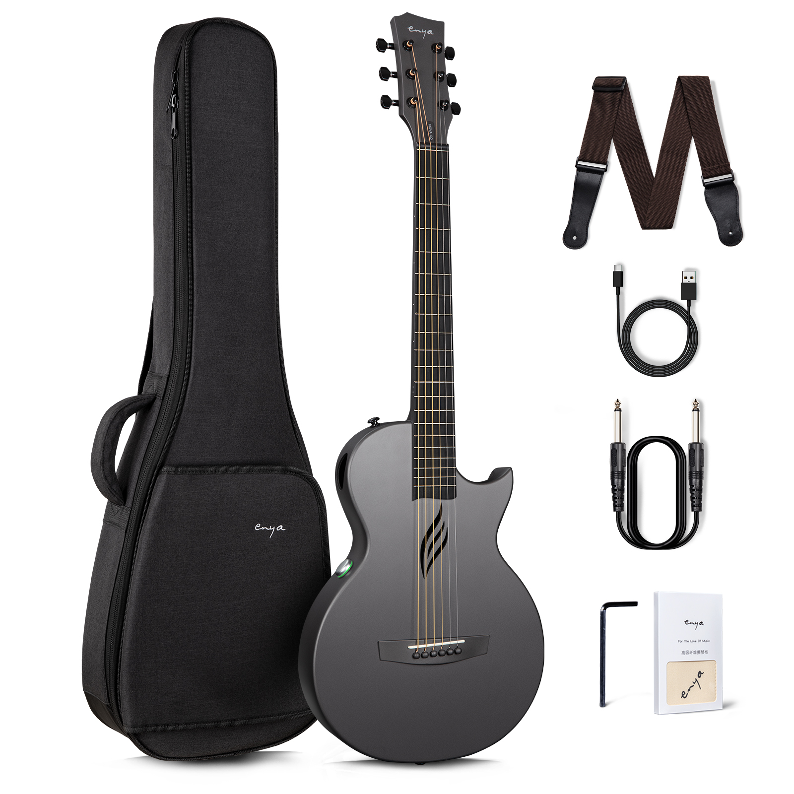 Enya Nova GO SP1 Black - Transacoustic with APP connectivity