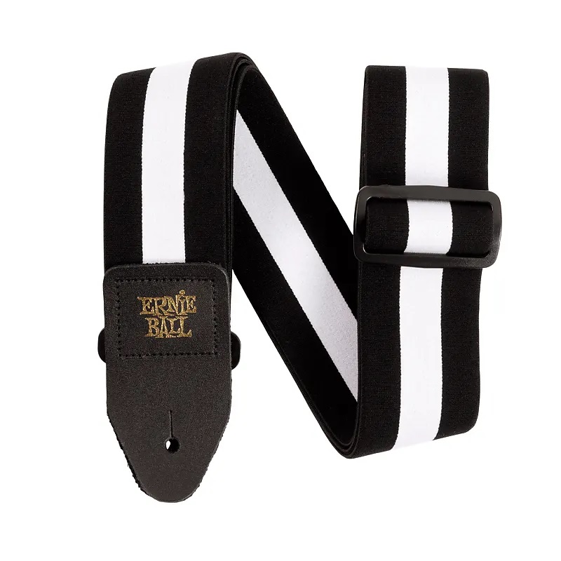 Ernie Ball 5327 Stretch Comfort Racer White Guitar Strap