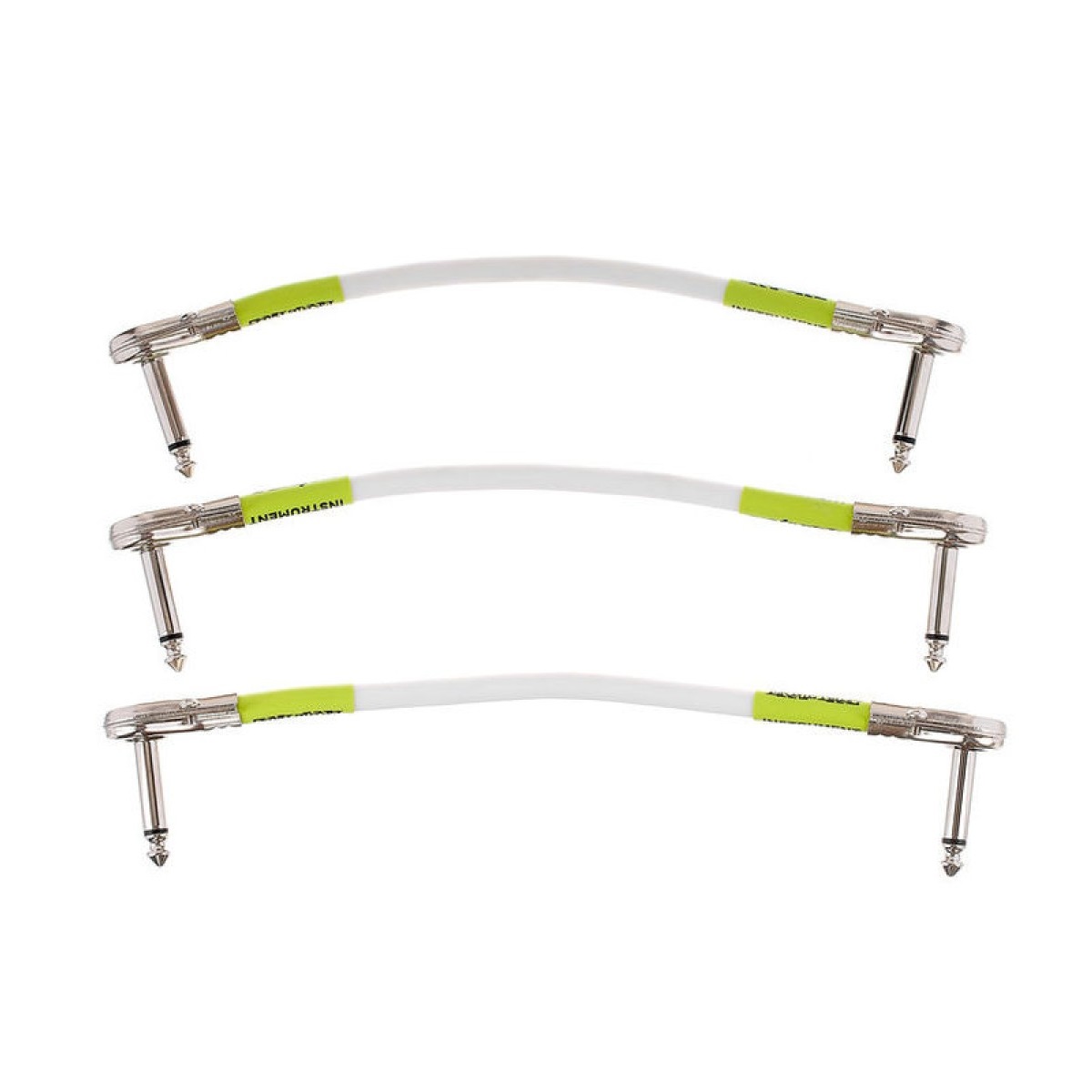 Ernie Ball 6 Inch Right Angle Patch Cable - 3 Pack