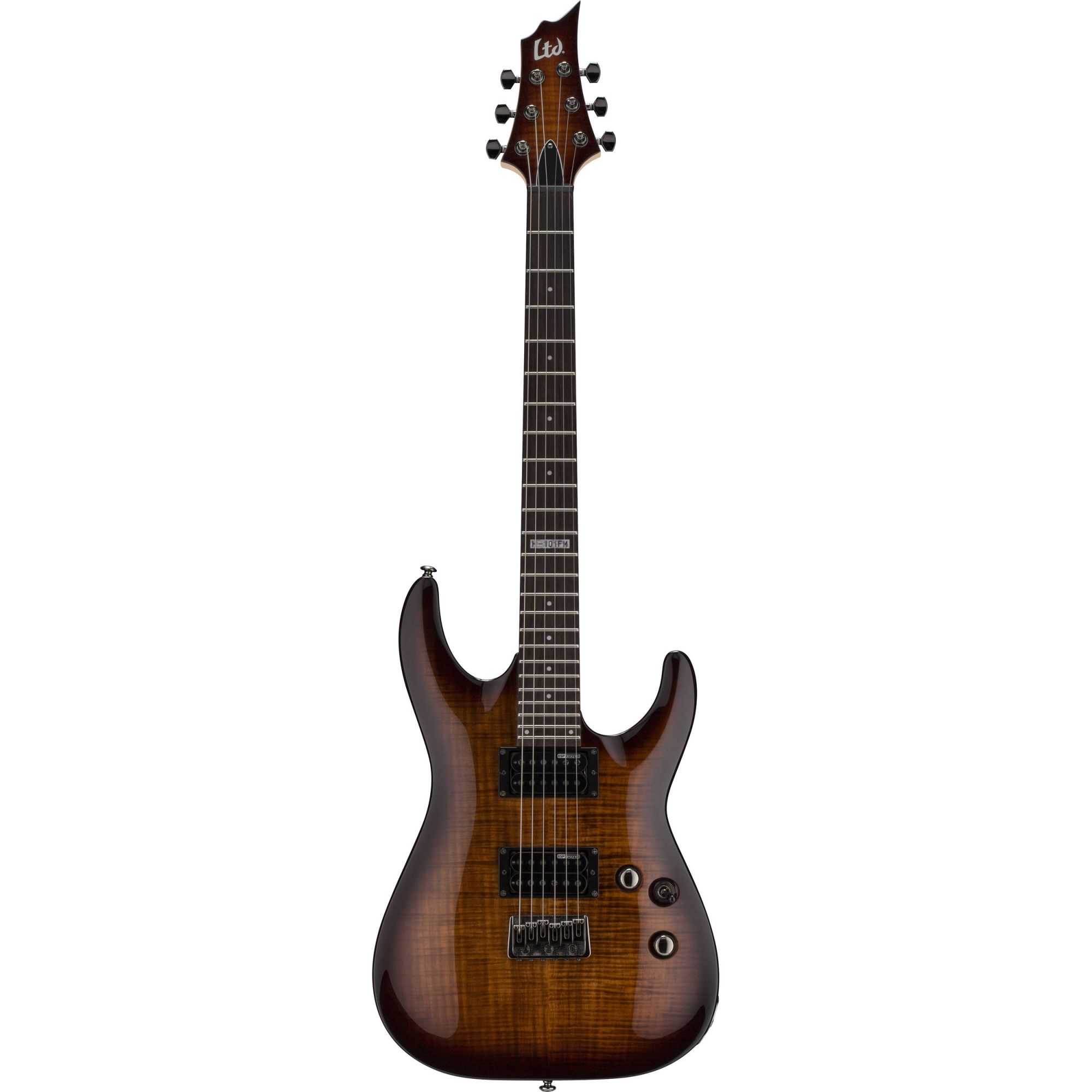 ESP LTD H-101FM Electric Guitar - Dark Brown Sunburst