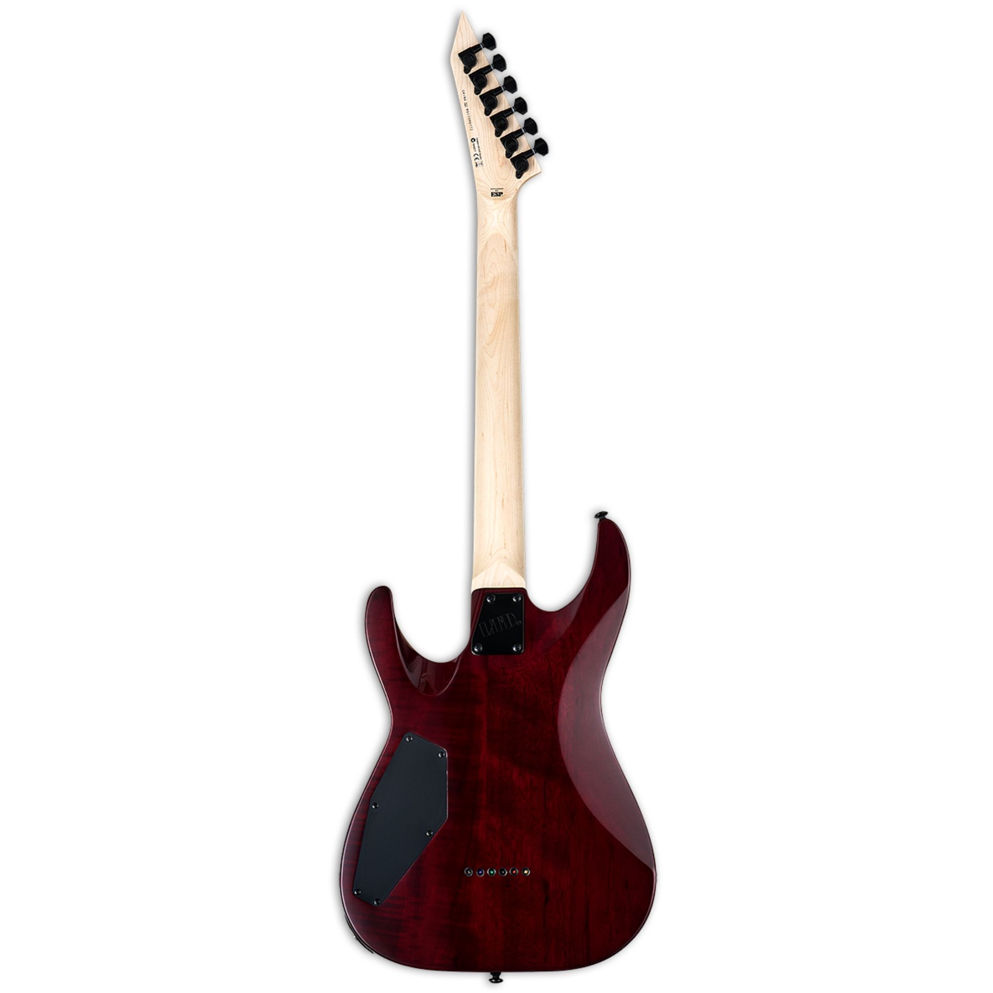 ESP LTD MH-200QM NT 6 String Electric Guitar - Jatoba Fretboard - See Thru Black Cherry