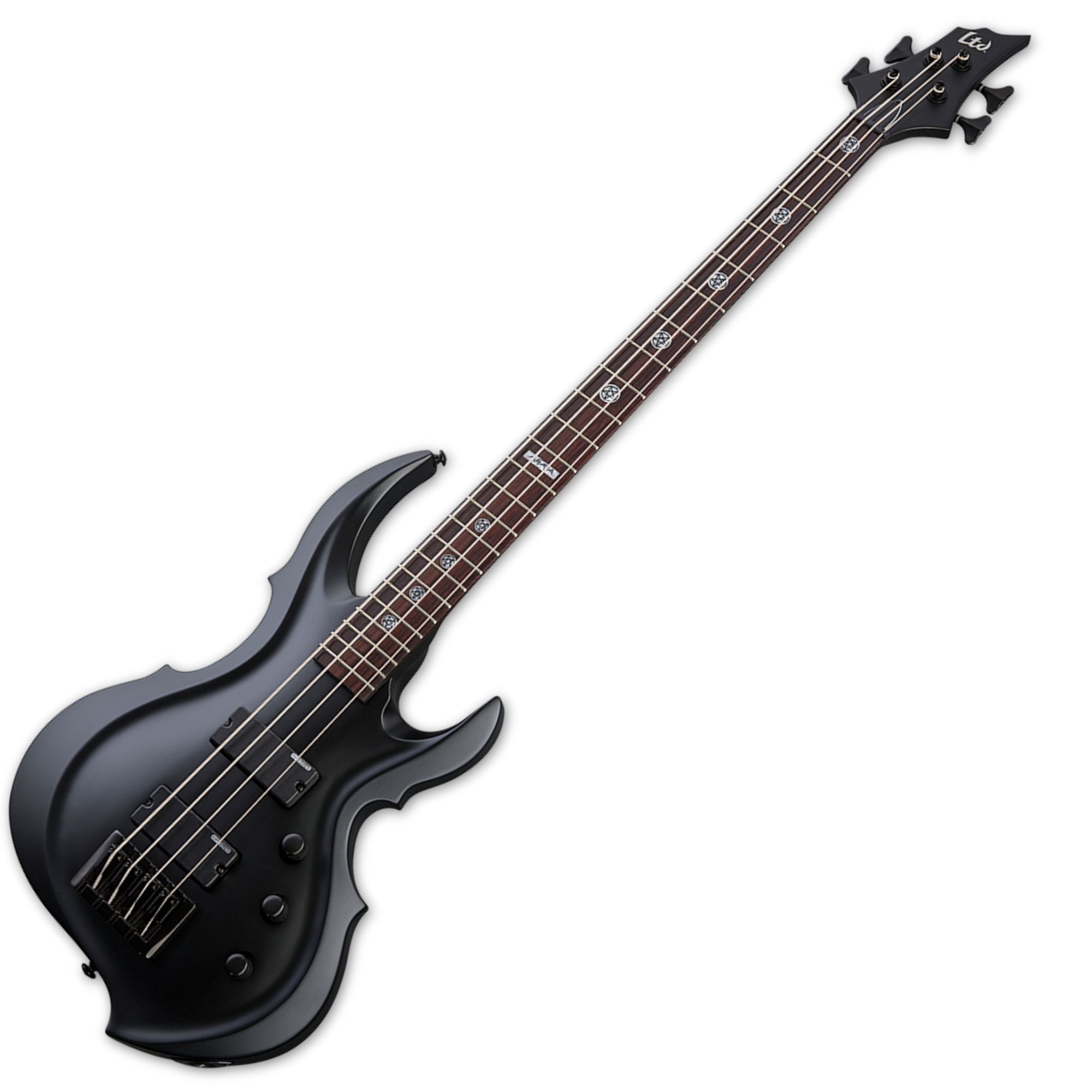 ESP Tom Araya Signature TA-204 FRX 4 String Bass Guitar - Black Satin