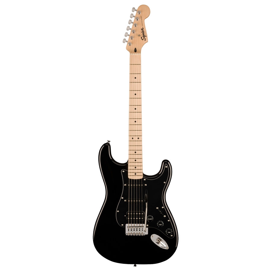 Fender Squier Sonic Stratocaster HSS Maple Fingerboard Electric Guitar Black