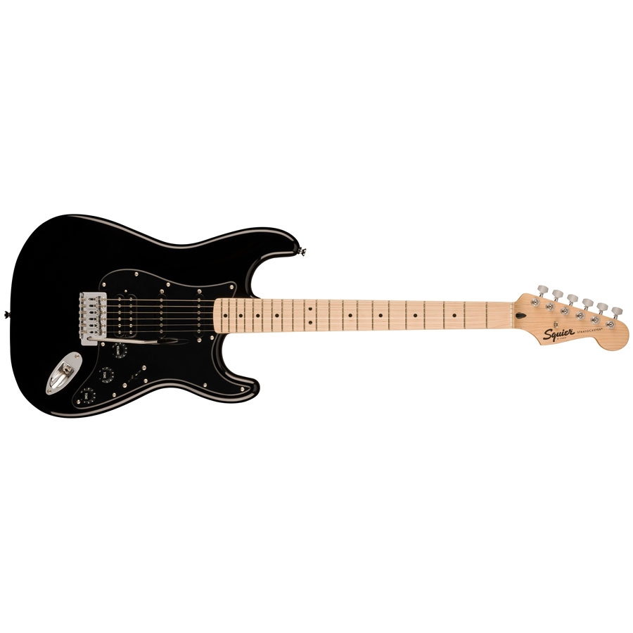 Fender Squier Sonic Stratocaster HSS Maple Fingerboard Electric Guitar Black