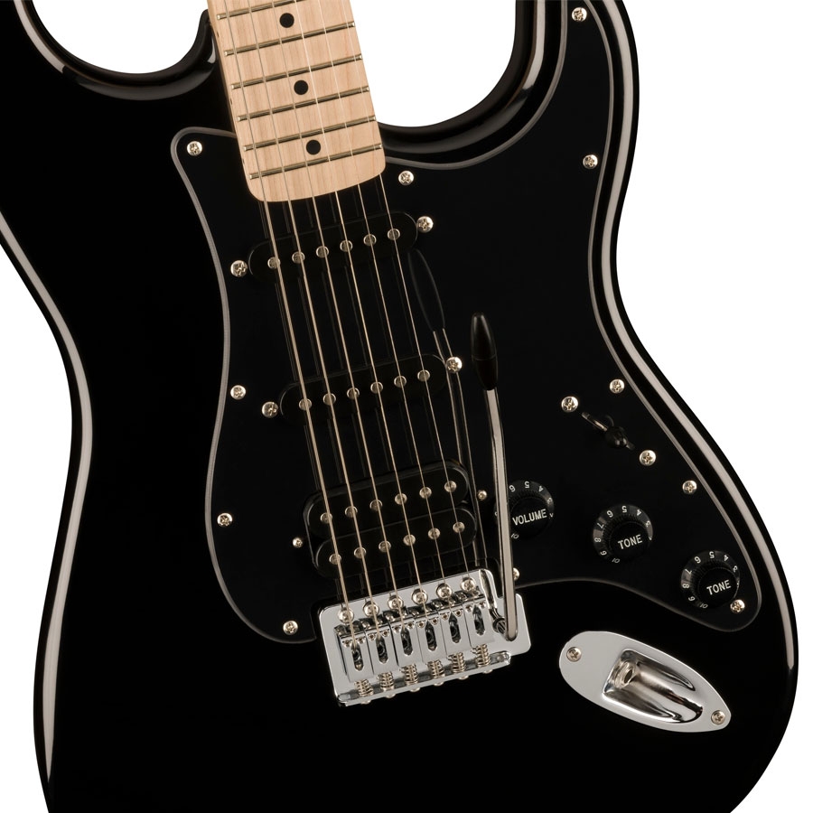 Fender Squier Sonic Stratocaster HSS Maple Fingerboard Electric Guitar Black
