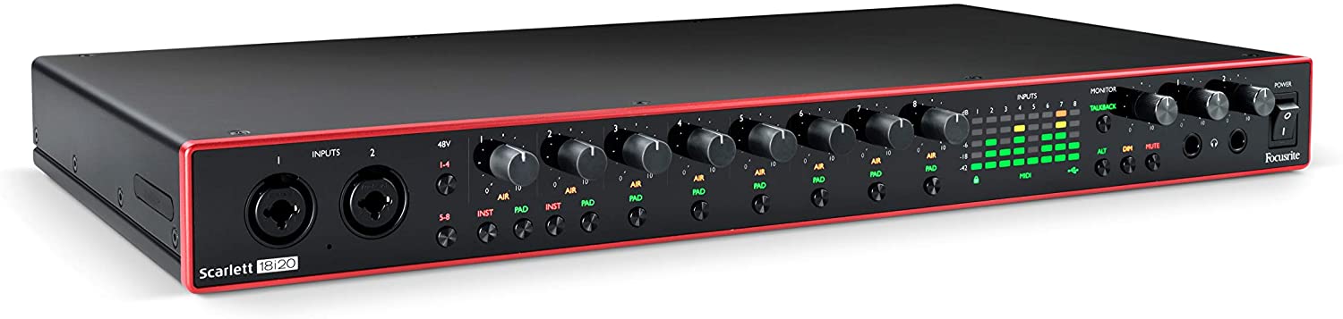 Focusrite Scarlett 18i20 3rd Gen USB Audio Interface with Pro Tools
