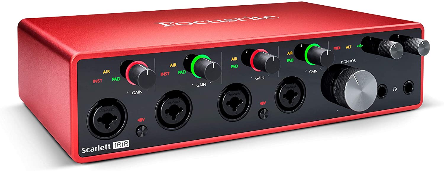 Focusrite Scarlett 18i8 3rd Gen USB Audio Interface with Pro Tools