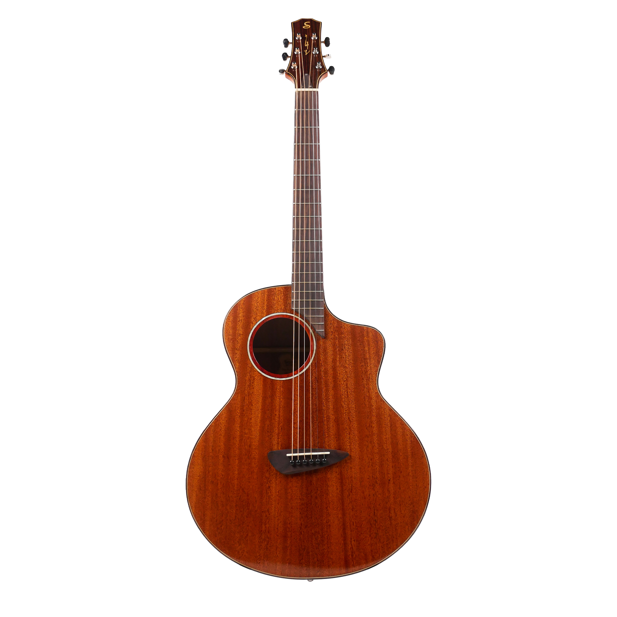 SQOE SQ-G40 Solid mahogany top Acoustic Guitar - Natural gloss