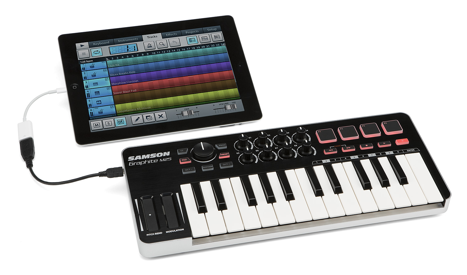 Graphite M25 - Mini USB MIDI Controller