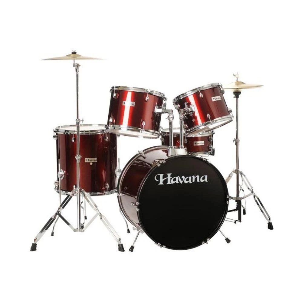 Image of Havana HV622 WR 5 Piece Acoustic Drum Kit with Remo Head