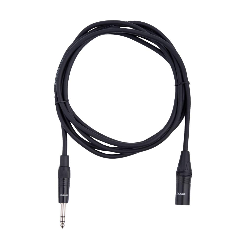 HAWK PROAUDIO SXSG005 Gold Series 635mm TRS Male to XLR Male - 5 Feet