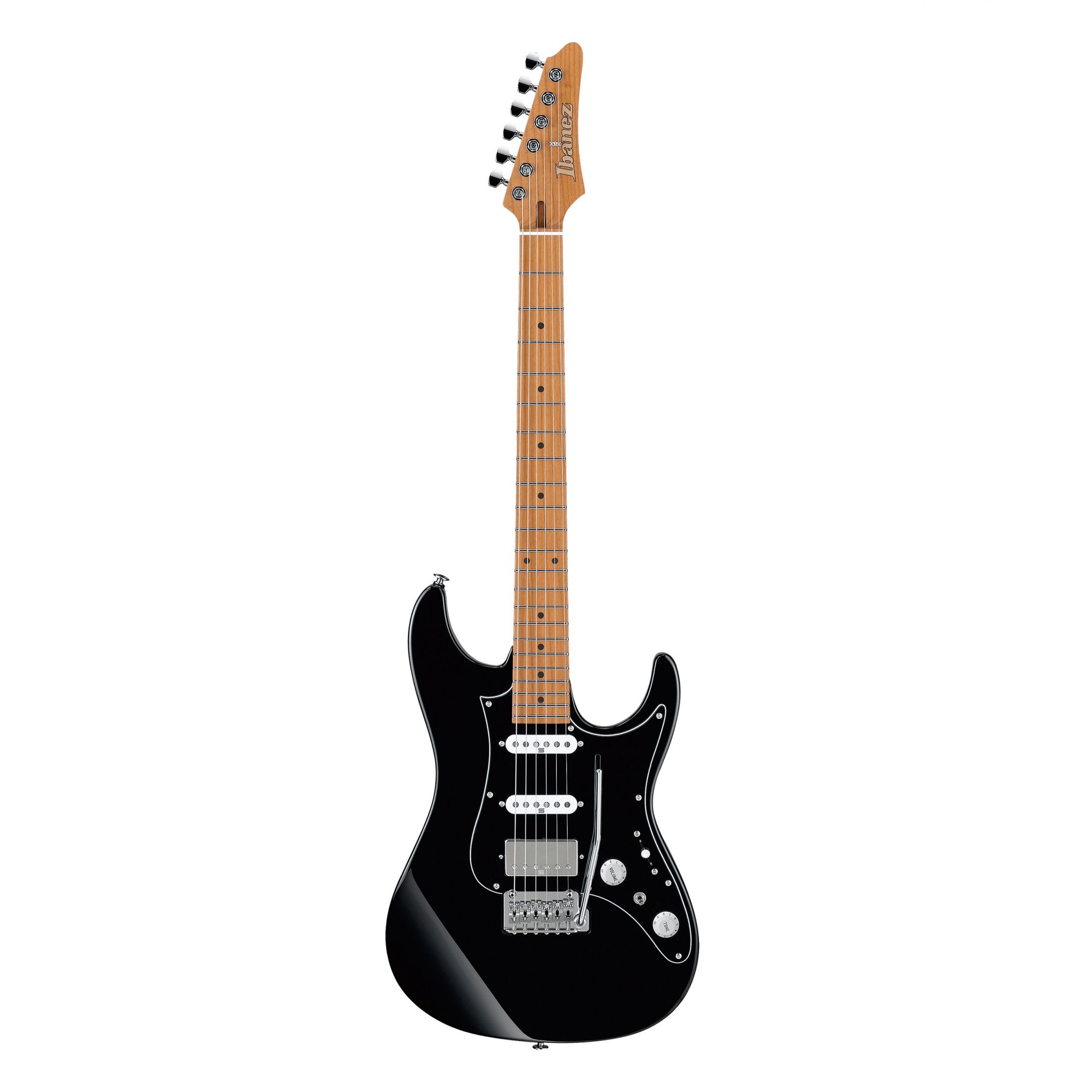 Ibanez AZ Prestige Series AZ2204B 6 String Electric Guitar with Case - Black