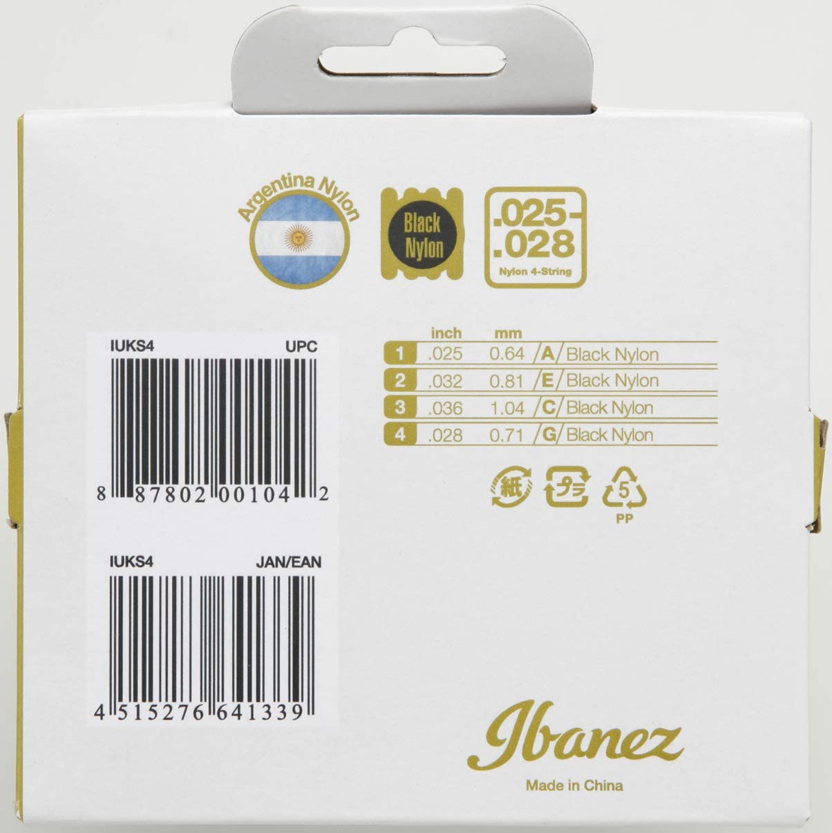 Ibanez IUKS4 Ukulele String Set