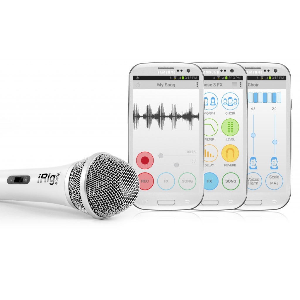 IK Multimedia iRig Voice iOSAndroid Handheld Microphone White