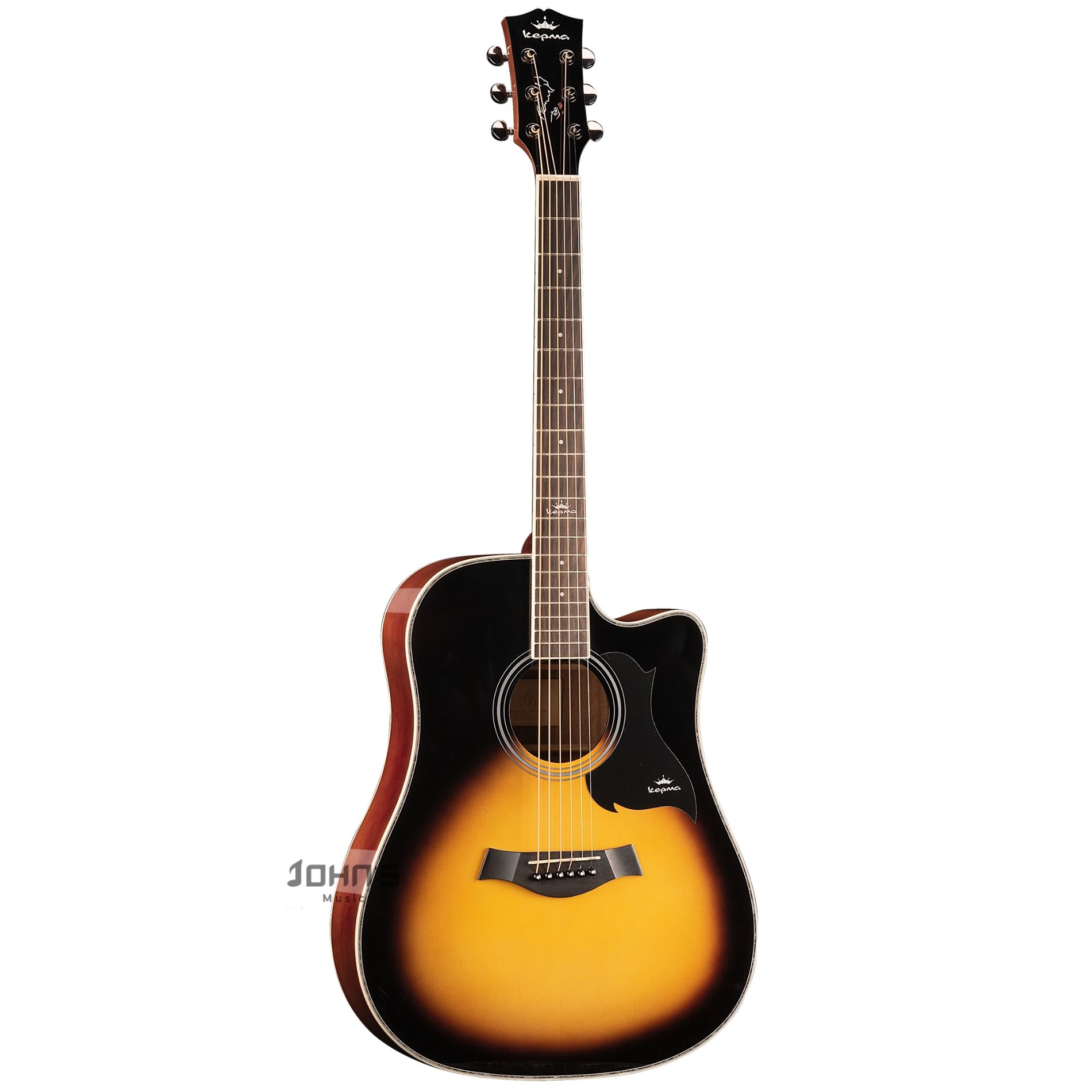 Kepma D1C Acoustic Guitar - Sunburst Glossy