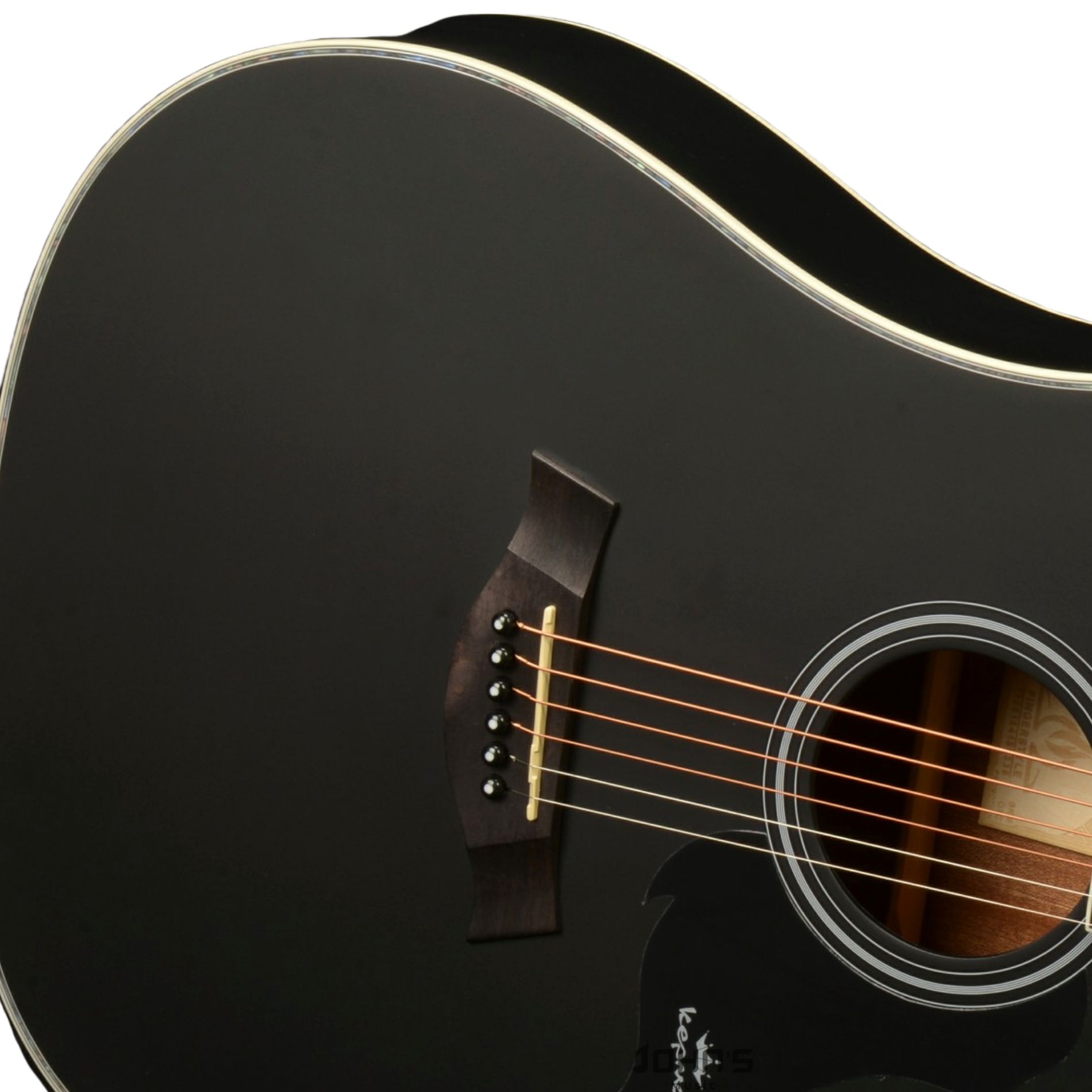 Kepma D1C Acoustic Guitar- Black Matt