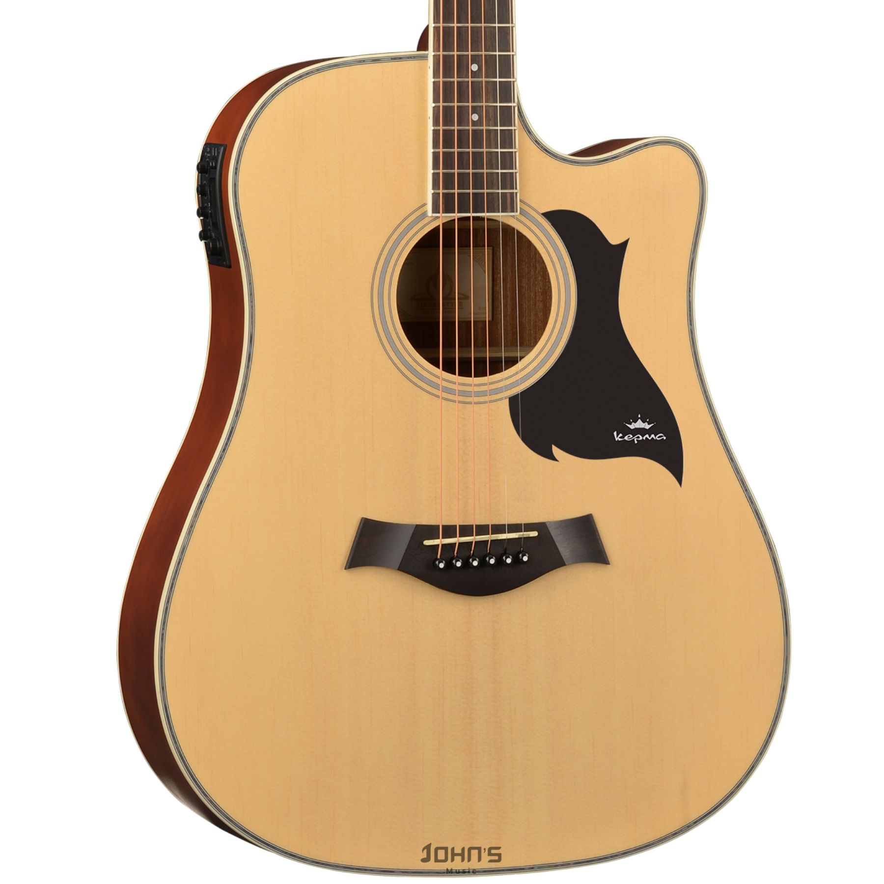 Kepma D1Ce Semi Acoustic Guitar- Natural Matt