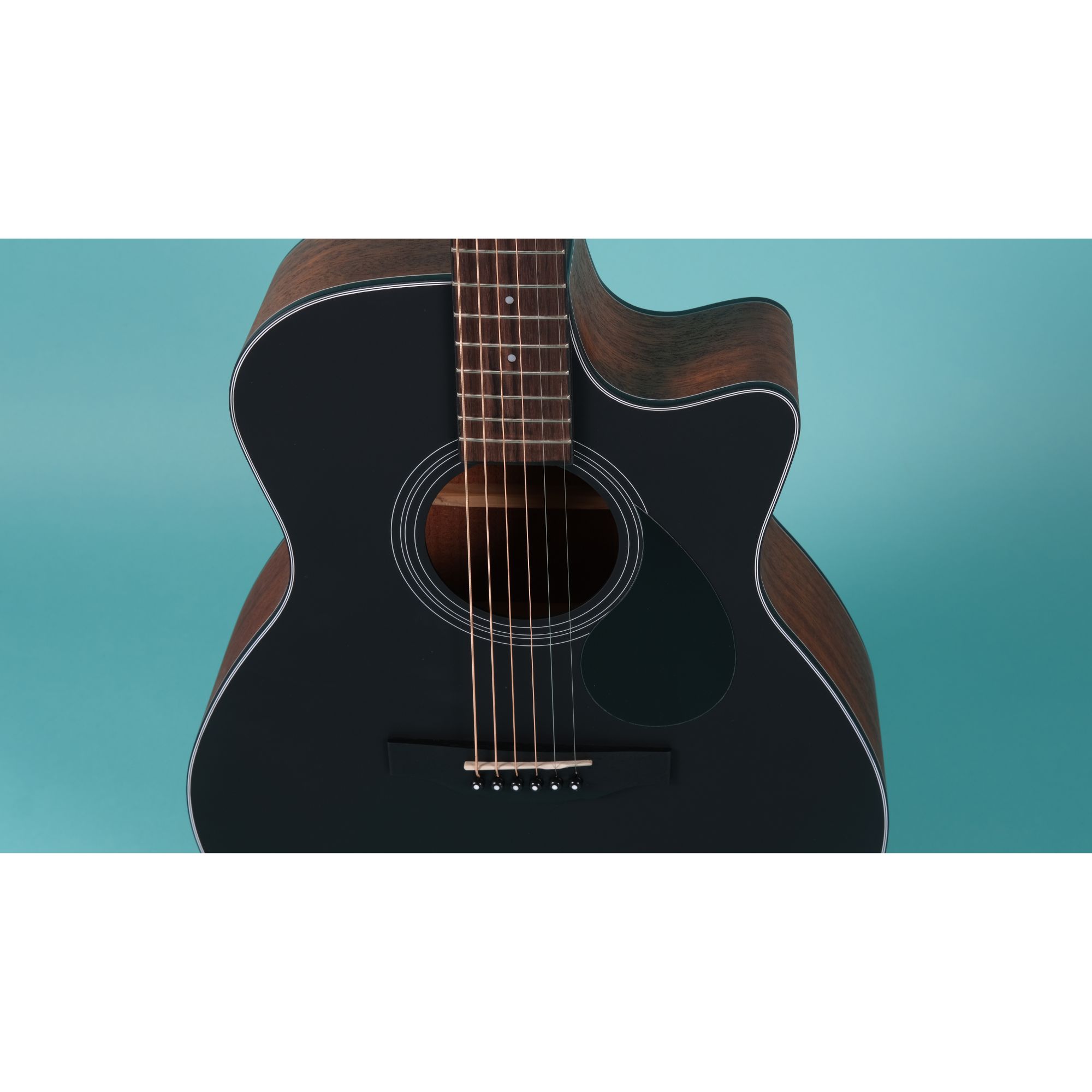 Kepma EAC-E TRANS K10 Semi - Acoustic Guitar - Black Matt