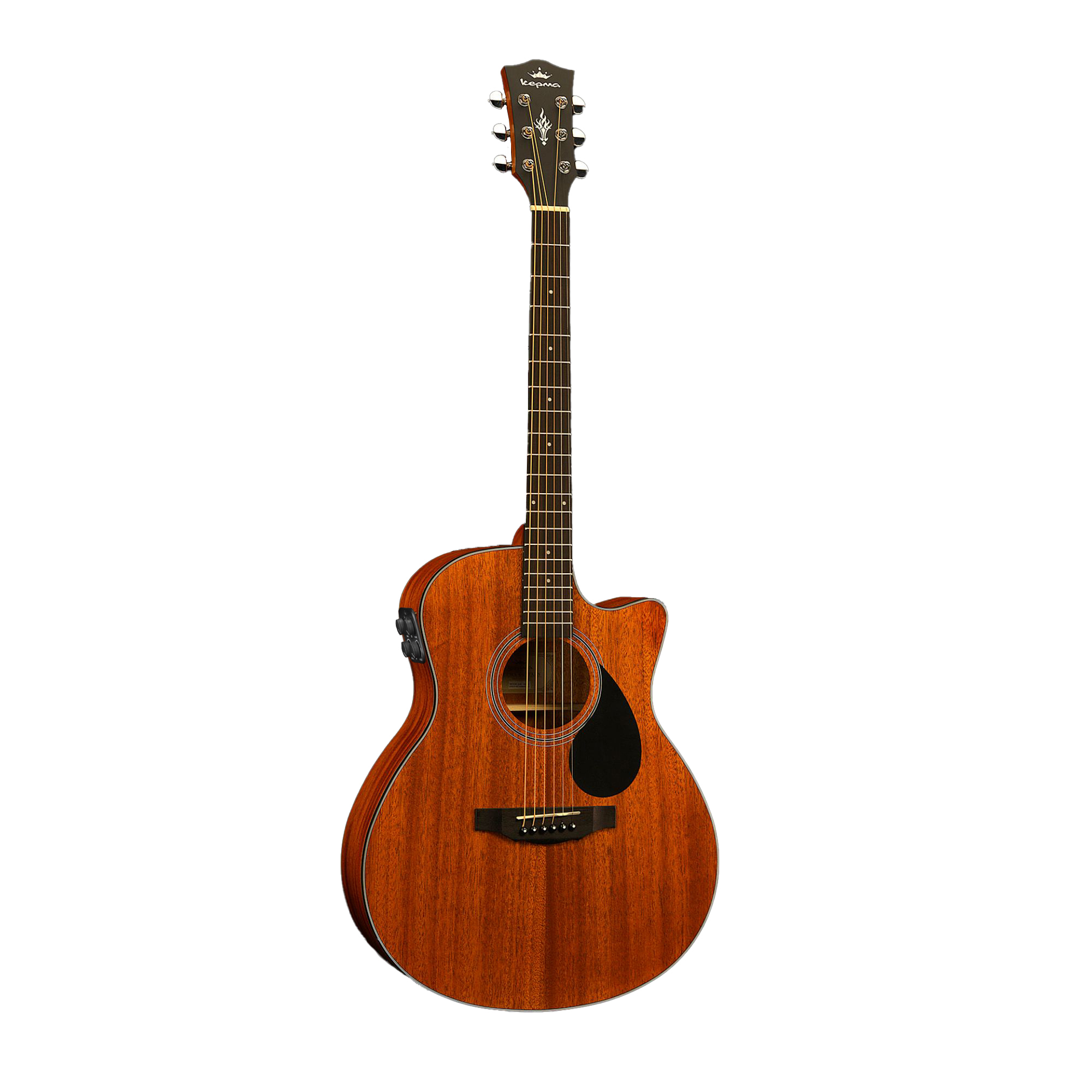 Kepma EAC-E Transacoustic K10 Semi - Acoustic Guitar - All Mahogany Matt