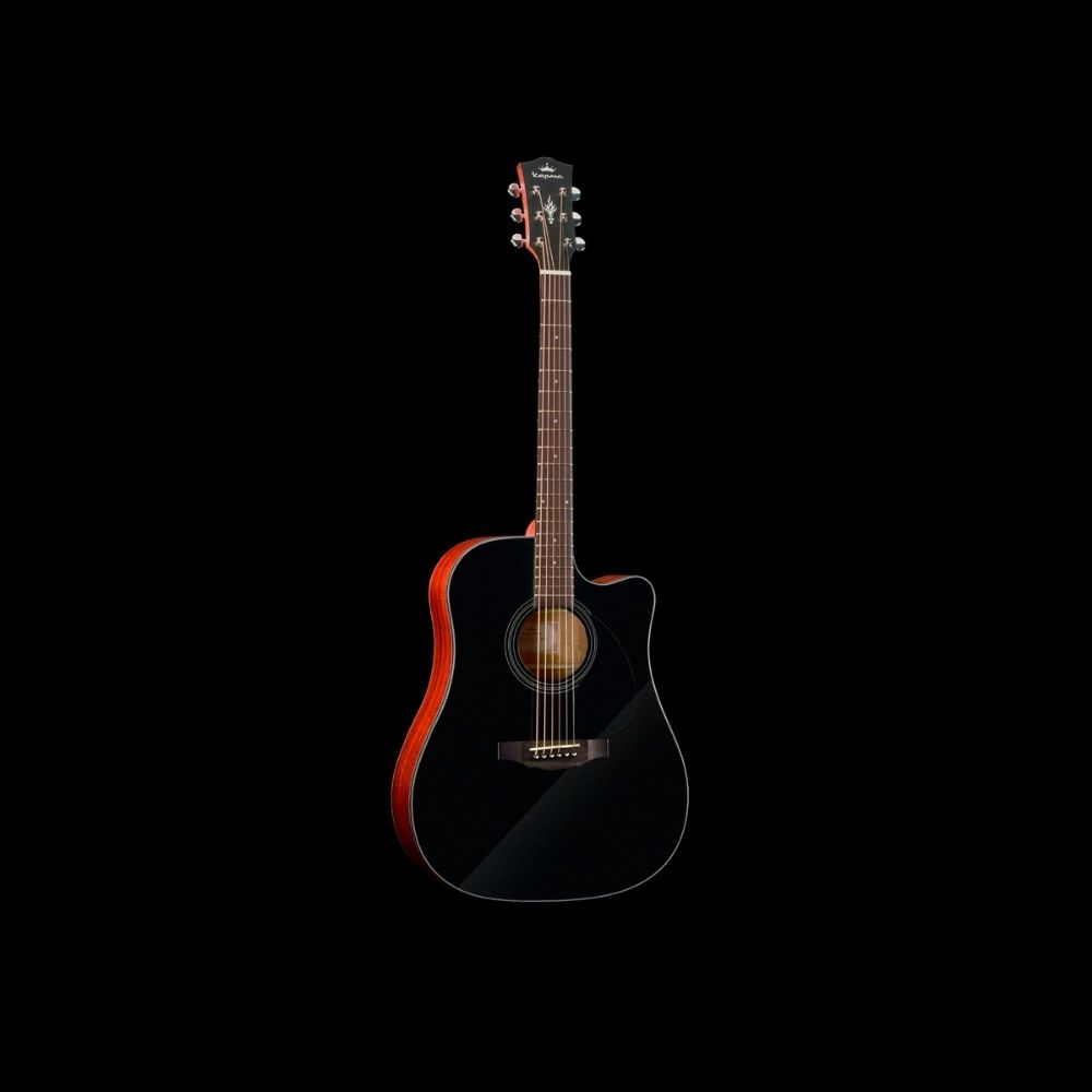 Kepma EDC Acoustic Guitar - Black Matt