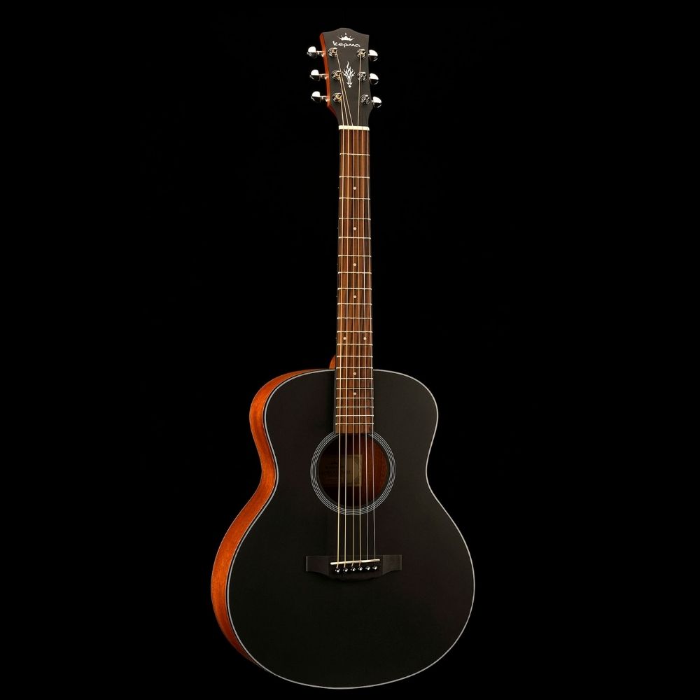 KEPMA ES36 Acoustic Guitar - Black Matt
