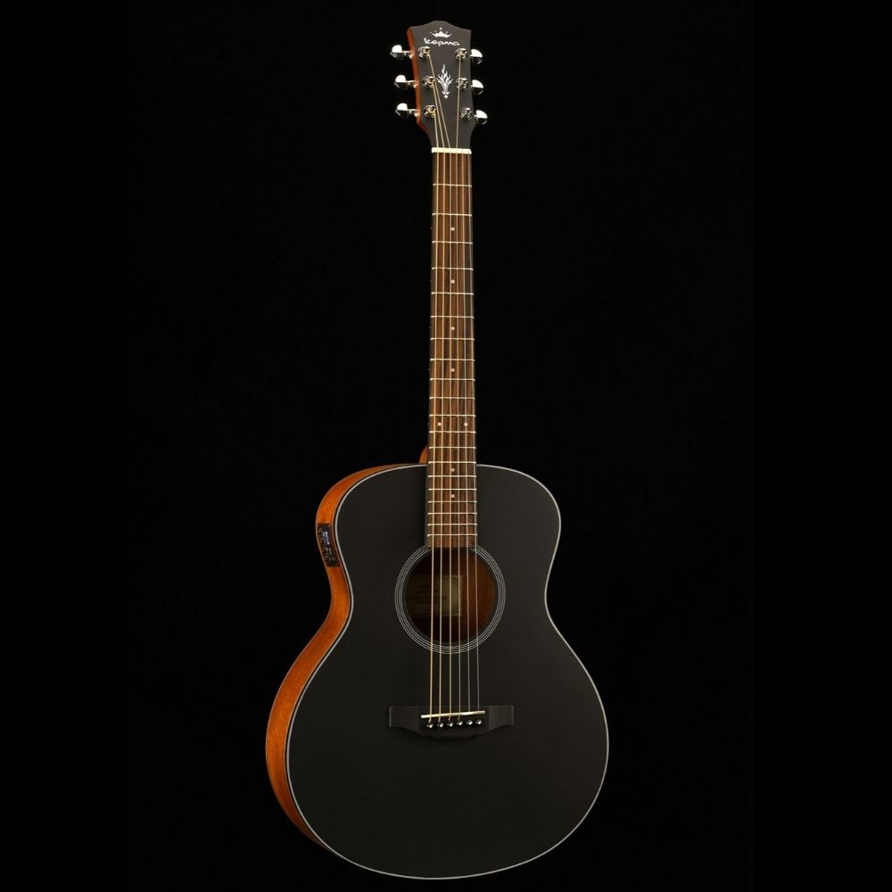 KEPMA ES36-E Semi-Acoustic Guitar - Black Matt