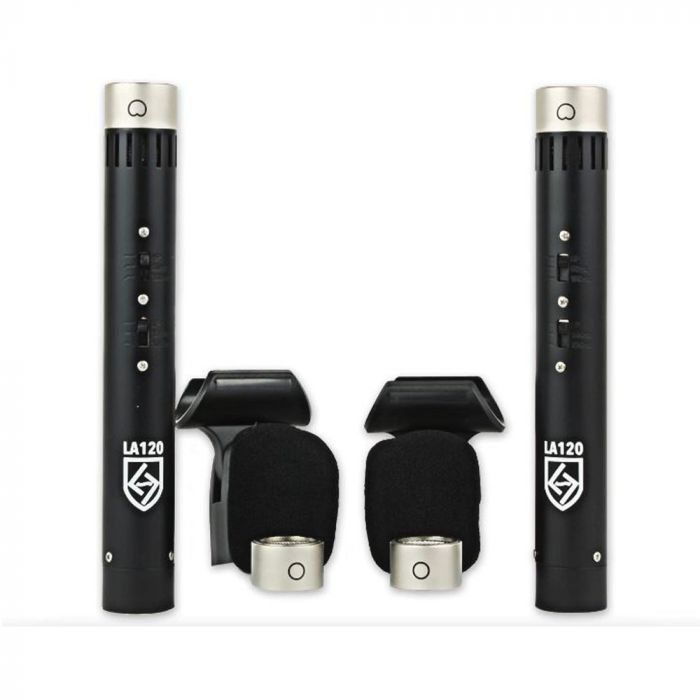 Lauten Audio LA120 Series Black Pair Condenser Microphone - Stereo Pair