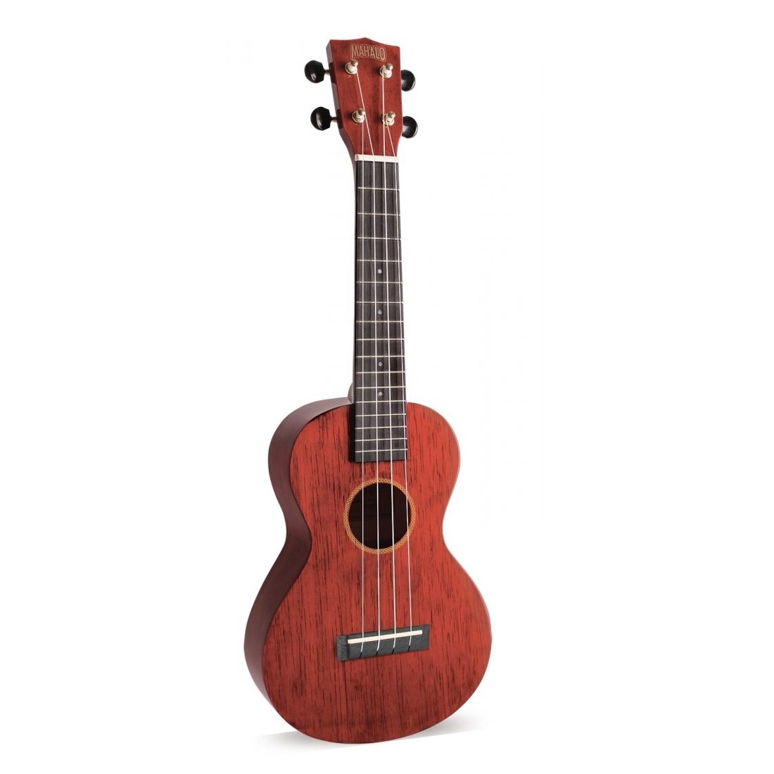 Mahalo Hano Series Concert Ukulele Transparent Wine Red With Bag