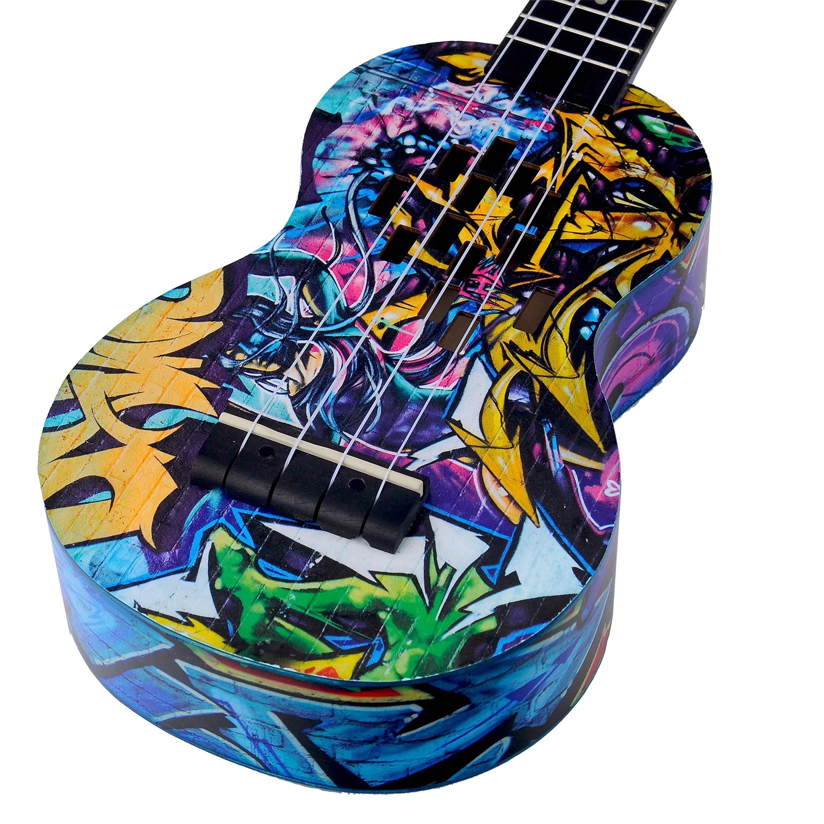Mahalo MA1GR Art II Series Soprano Ukulele Graffiti