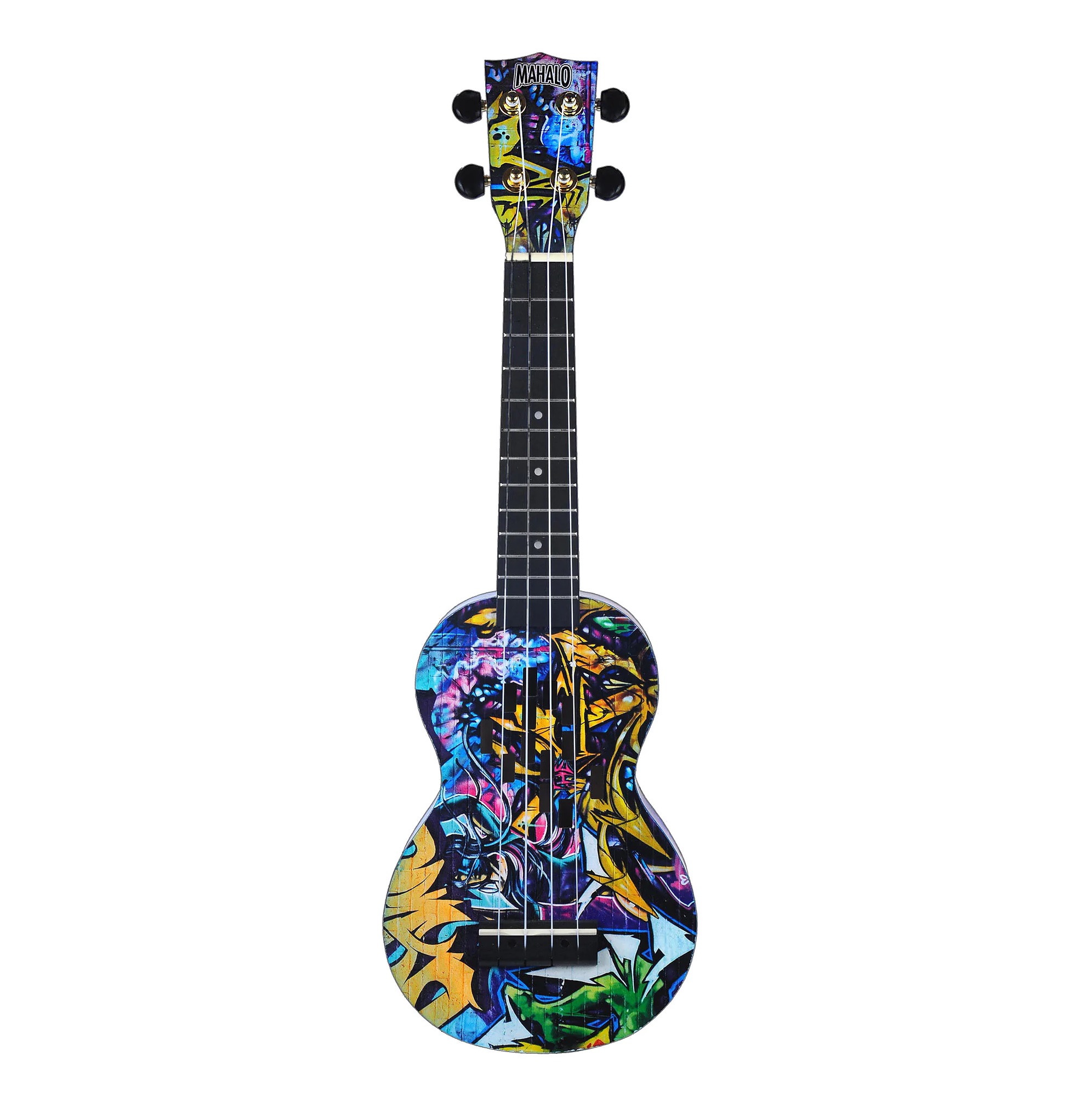 Mahalo MA1GR Art II Series Soprano Ukulele Graffiti