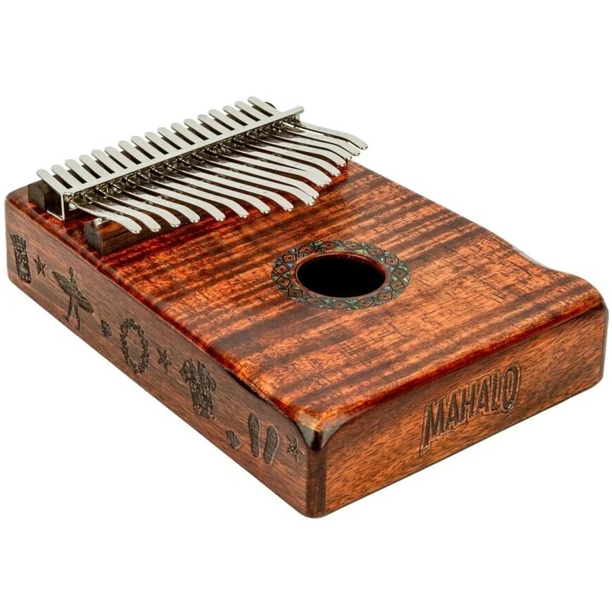 Mahalo MKA17KA Mahalo Kalimba - Photo Flame Koa