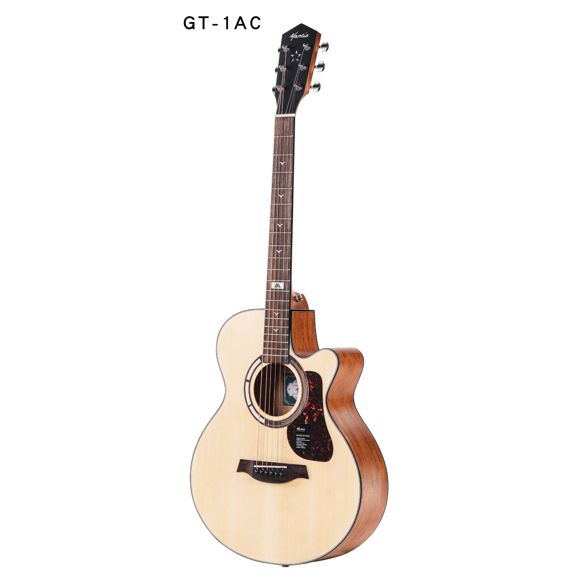 Mantic GT1AC Acoustic Guitar- Natural