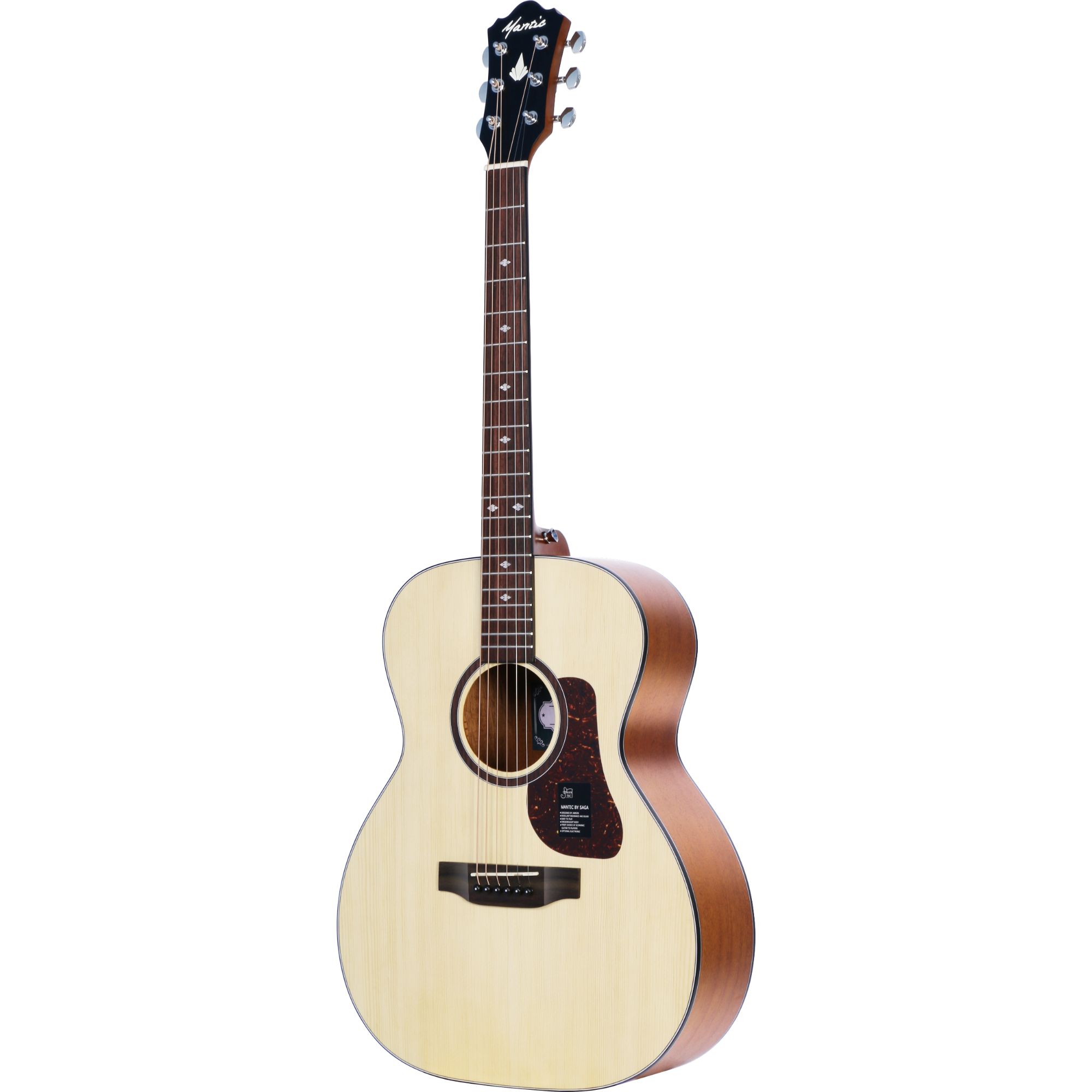 Mantic OM1 Acoustic Guitar - Natural