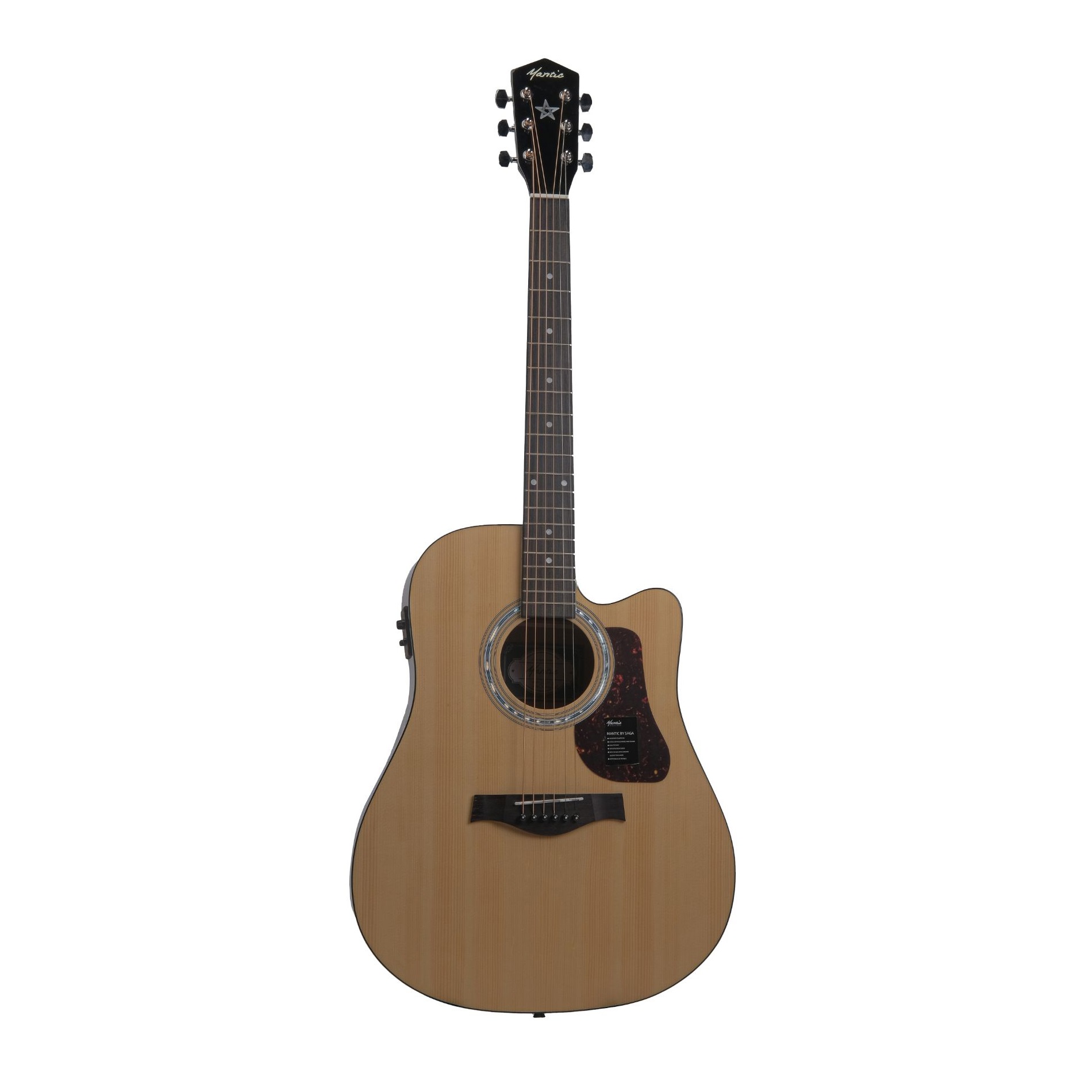 Mantic X310CE Semi-Acoustic with Fishman Electronics - Natural