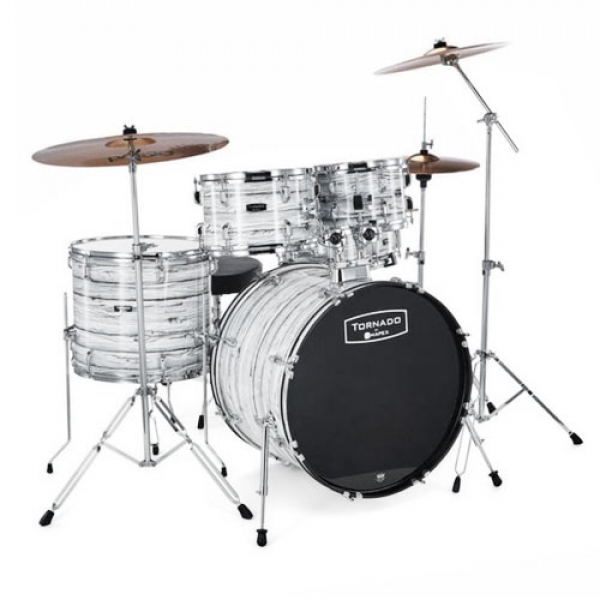Mapex Tornado 5 Pieces Drum Kit With Hardware And Cymbals