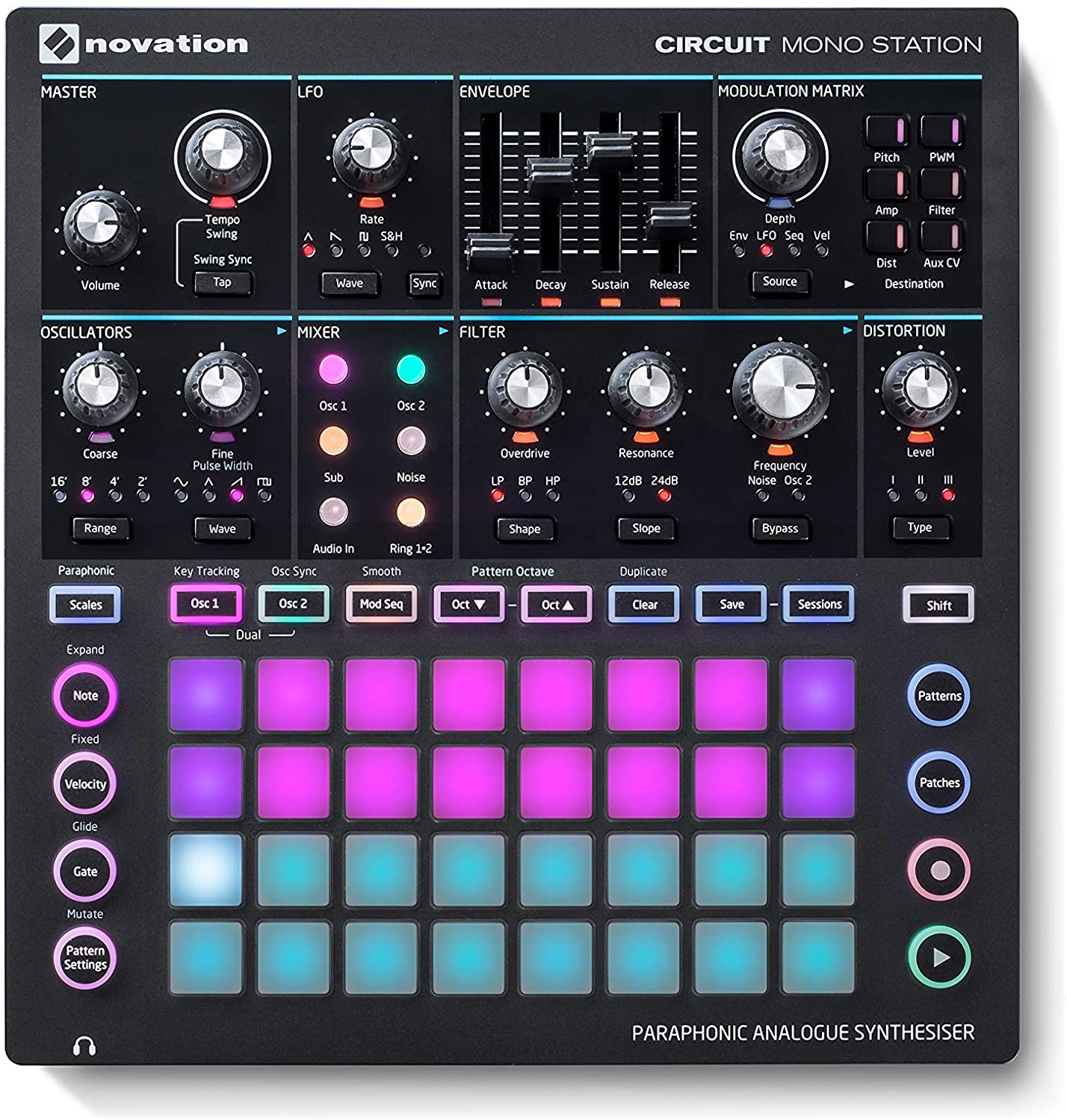 Novation Circuit Mono Station Paraphonic Analog Synthesizer