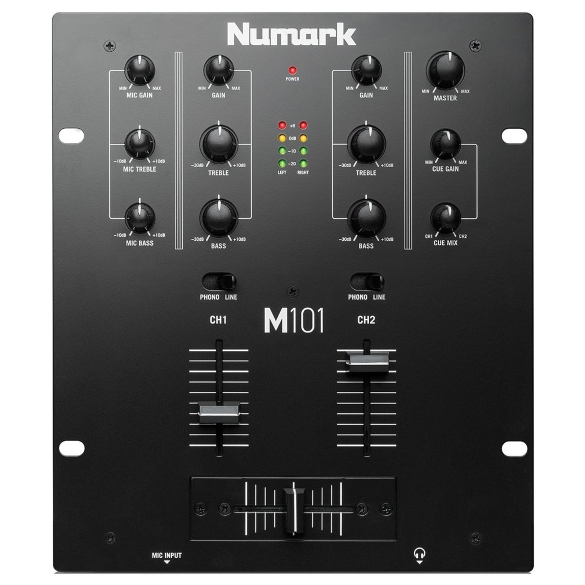 Numark M101 2-Channel DJ Mixer Black