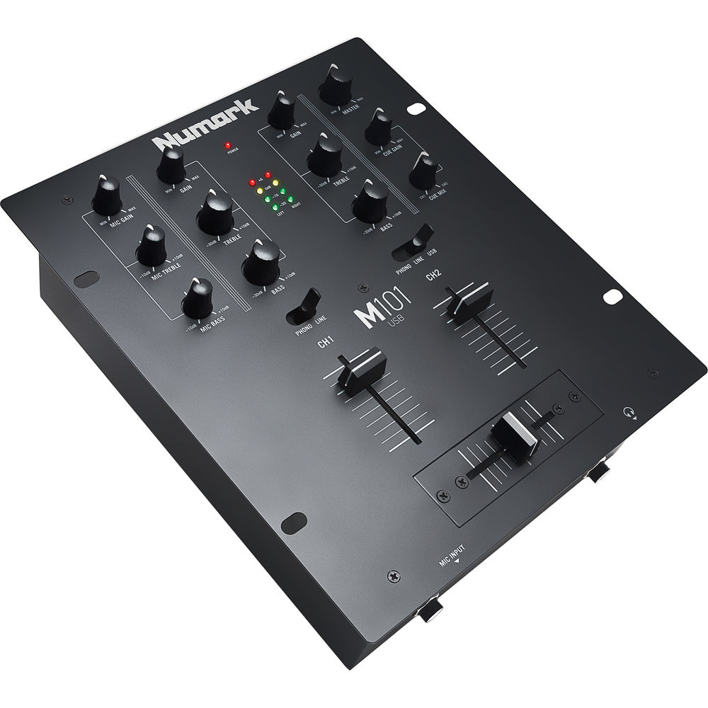 Numark M101USB 2-Channel DJ Mixer Black