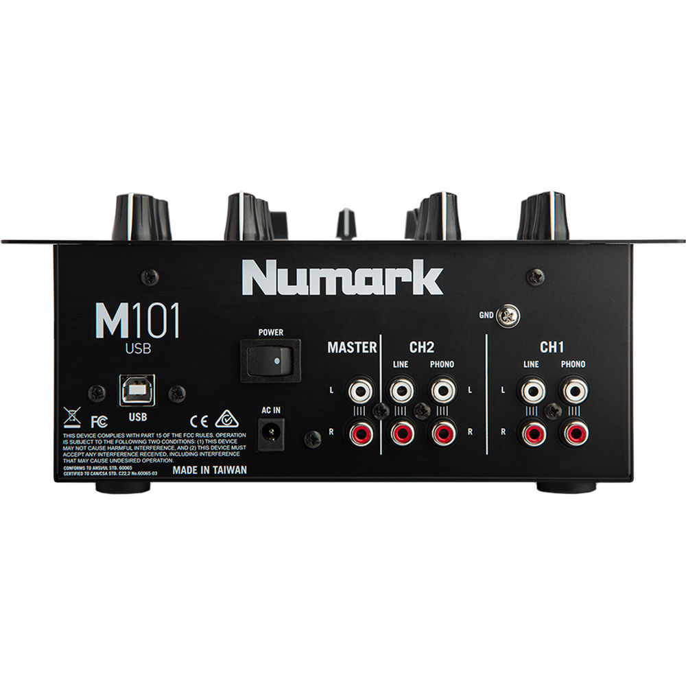 Numark M101USB 2-Channel DJ Mixer Black