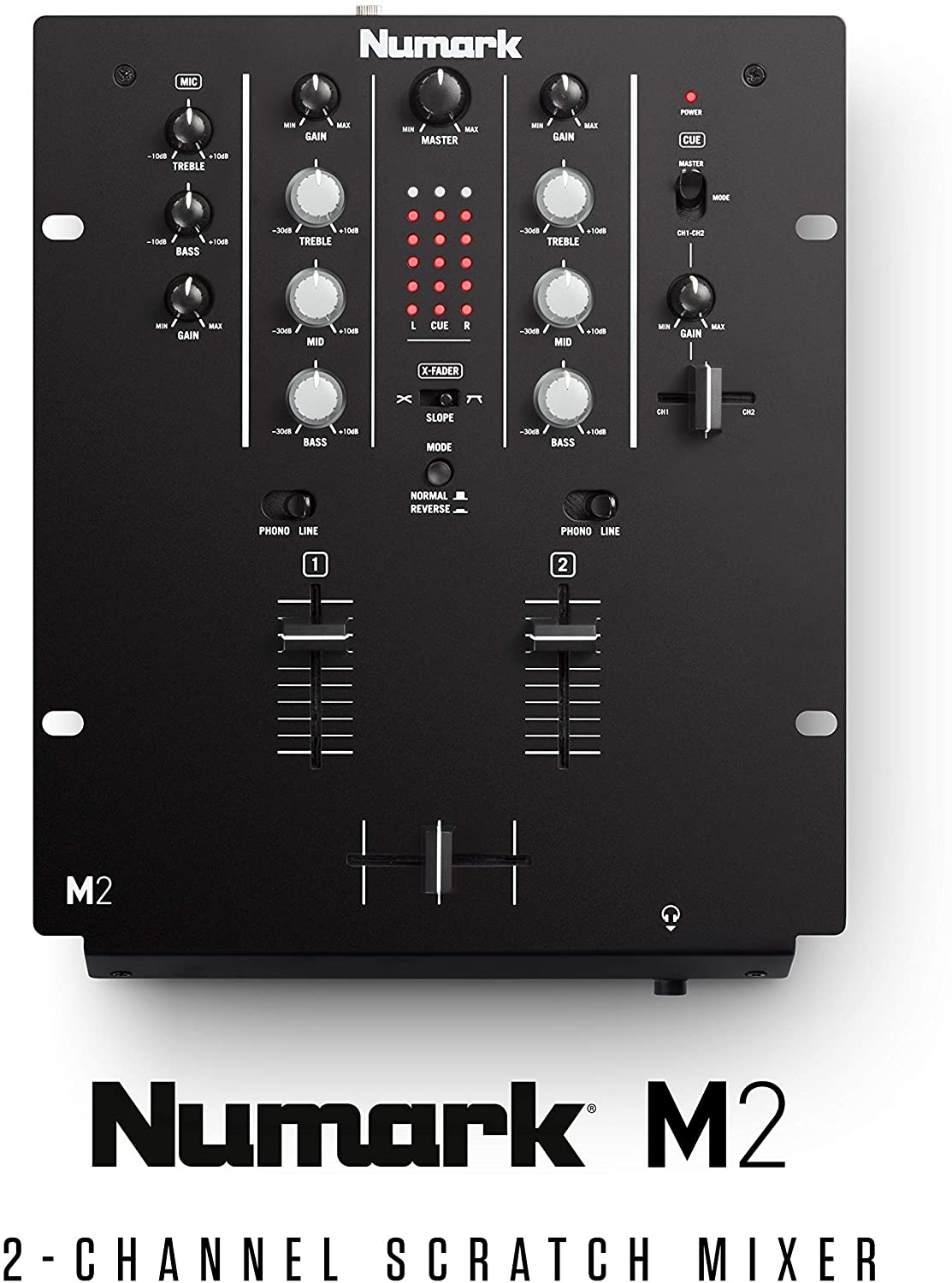 Numark M2 Two-Channel Scratch Mixer Black