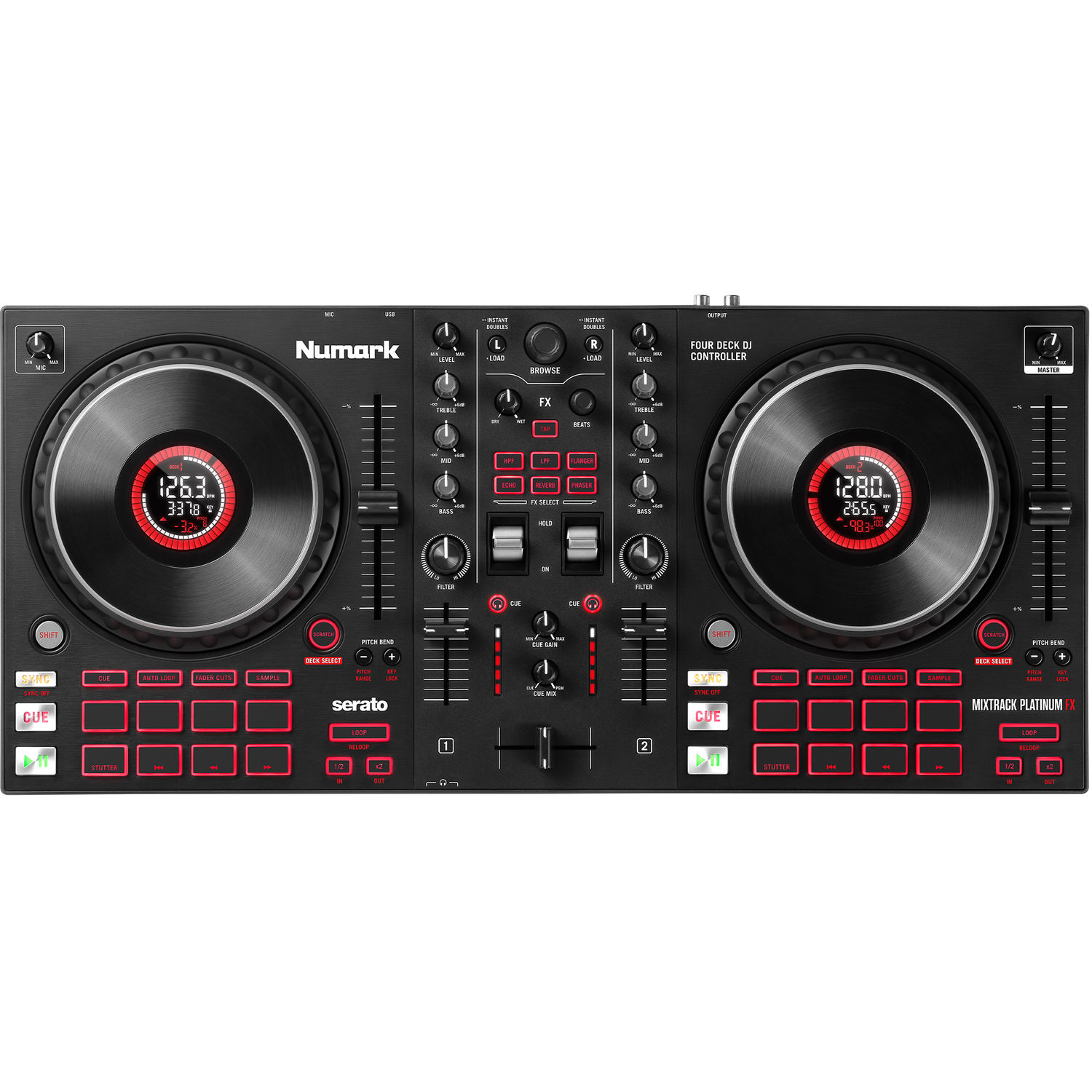 Numark Mixtrack Platinum FX 4-Deck Serato DJ Controller
