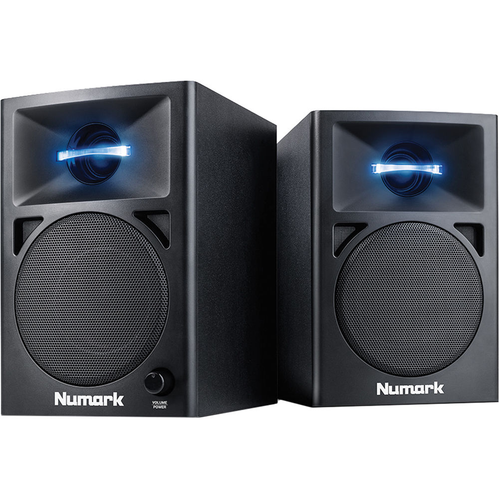 Numark N-Wave 360 Powered Desktop DJ Monitors Pair
