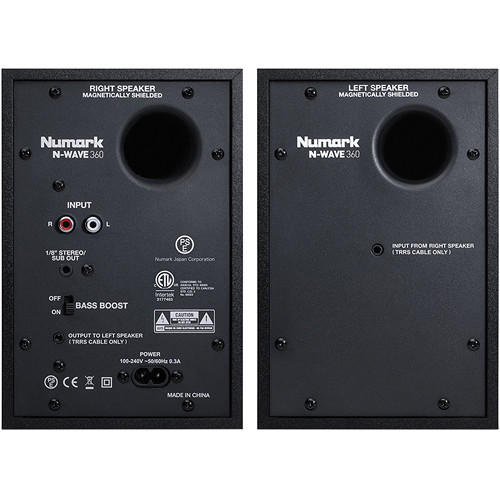 Numark N-Wave 360 Powered Desktop DJ Monitors Pair