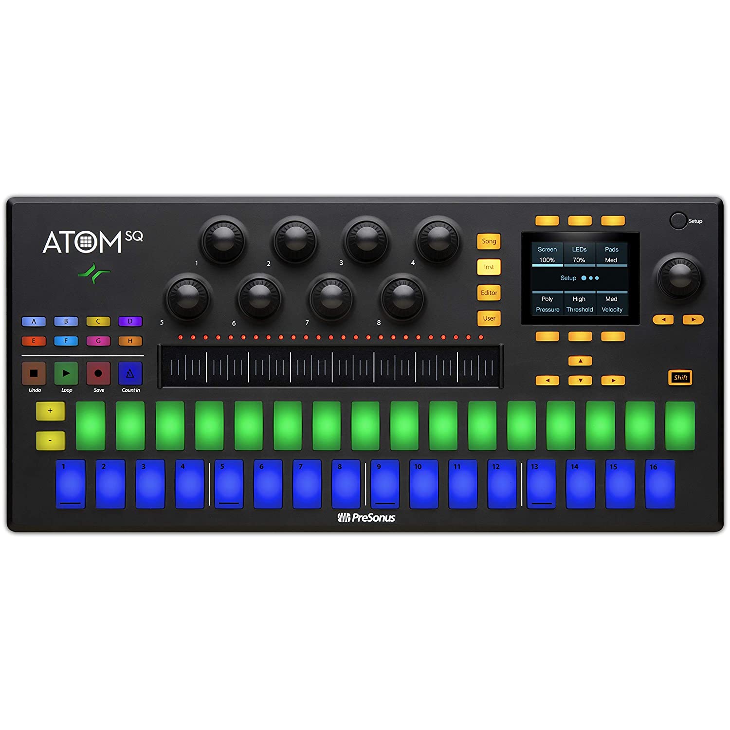 PreSonus ATOM SQ Hybrid MIDI KeyboardPad Performance and Production Controller