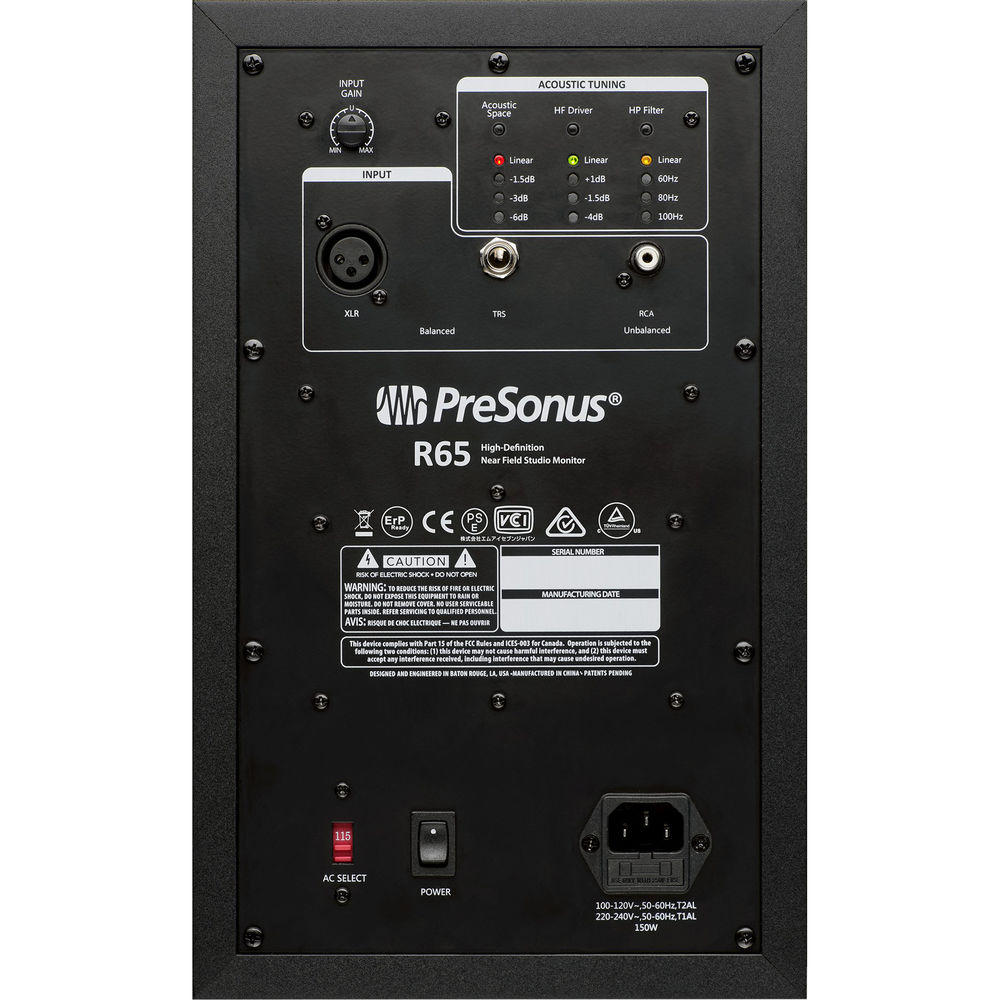 Presonus R65 Studio Monitors - Pair